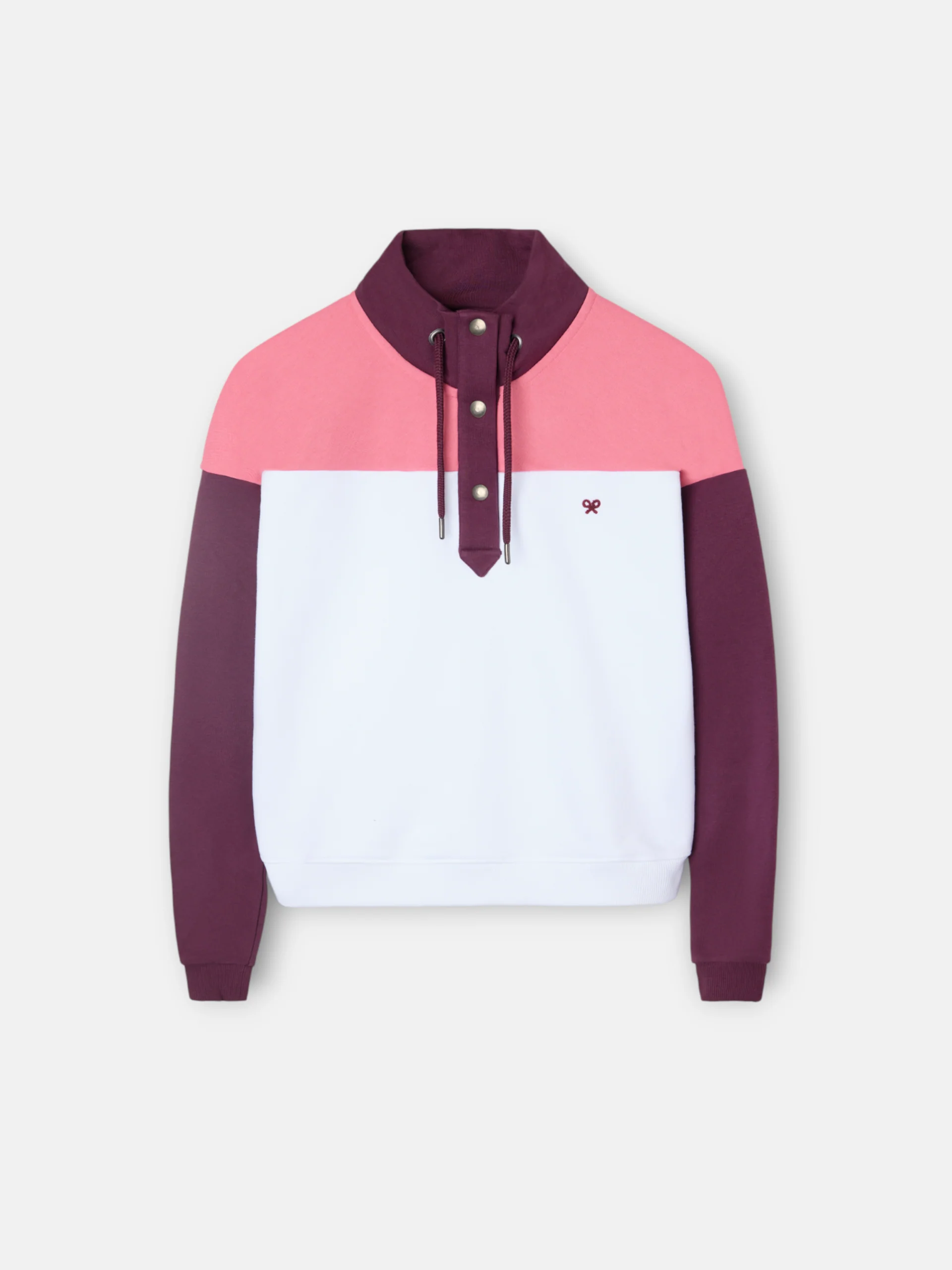 Sudadera woman cuello botones rosas - Image 5