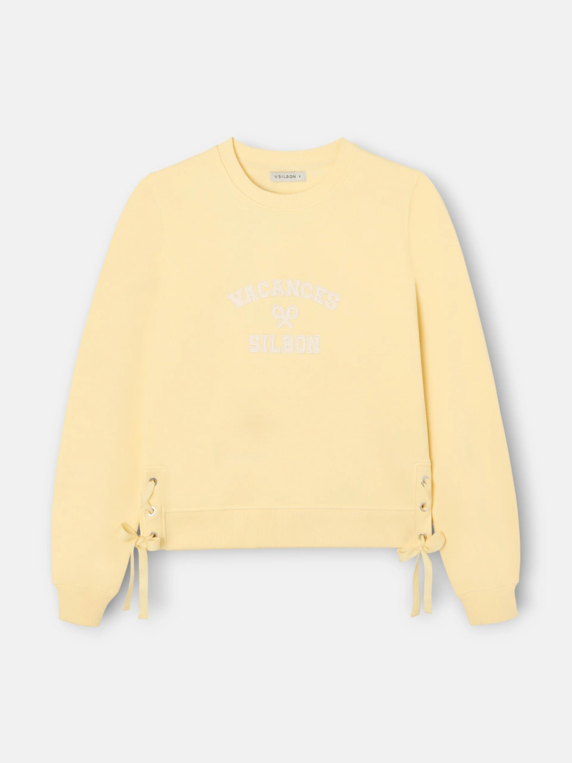 Sudadera woman detalle cuerdas amarilla - Image 7
