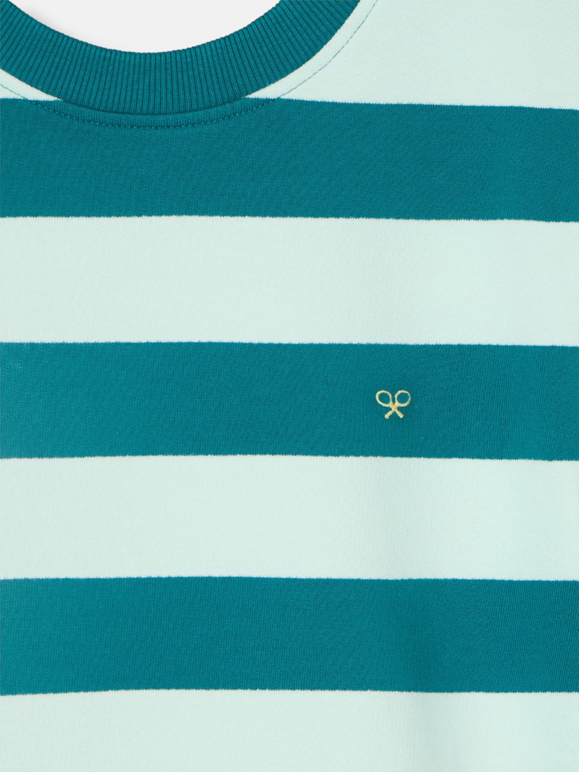 Sudadera woman hombreras rayas verdes - Image 7