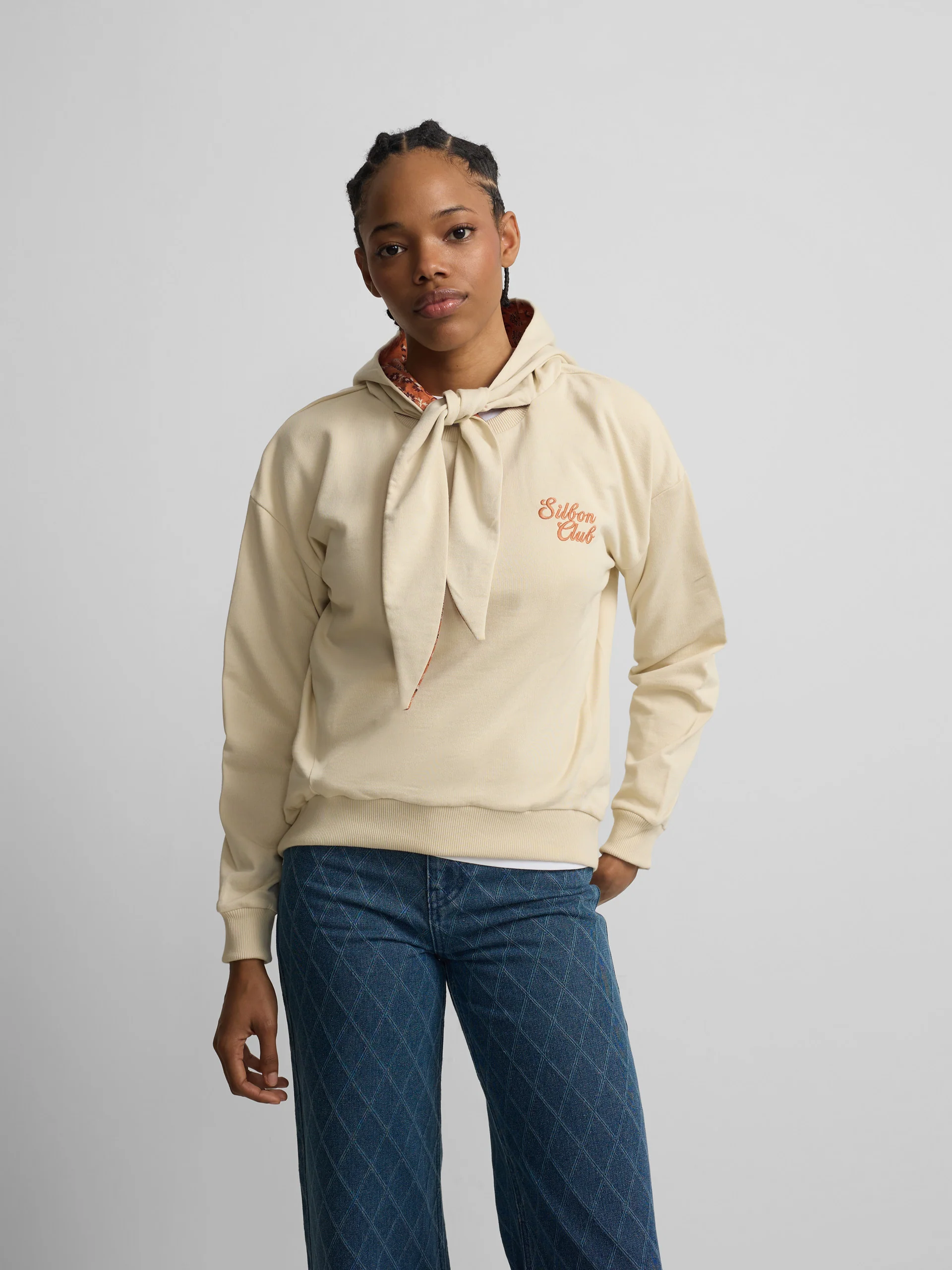 Sudadera woman lazo cruda