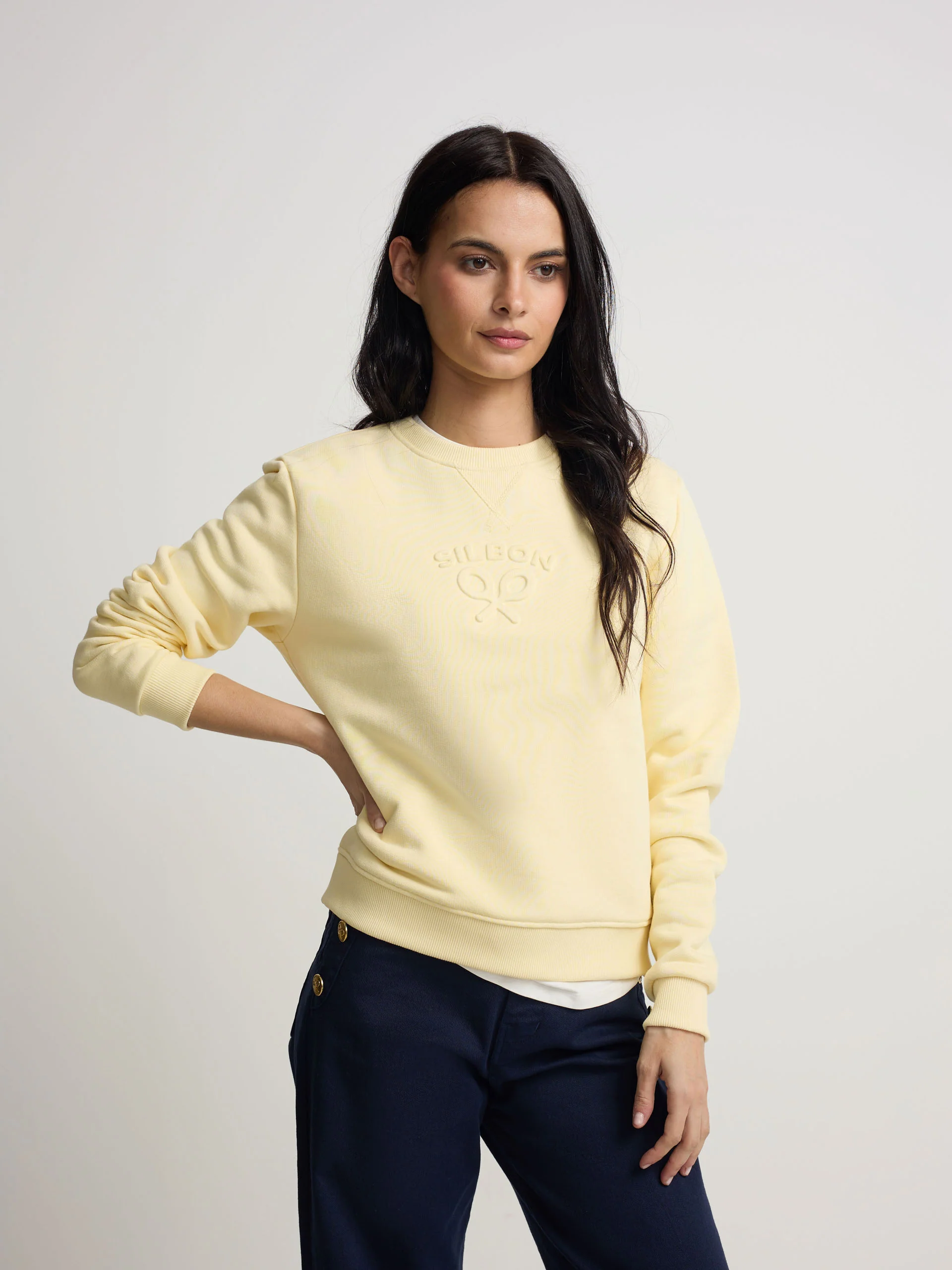 Sudadera woman silbon clasico amarilla - Image 3
