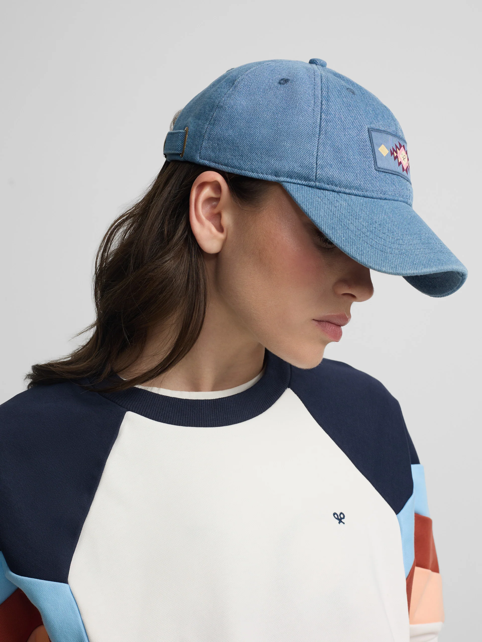 Sudadera woman tricolor azules - Image 3