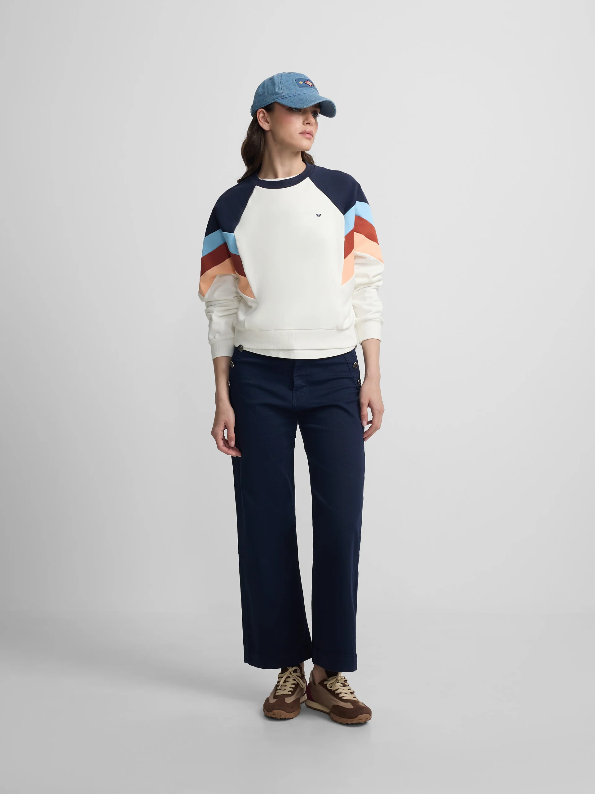 Sudadera woman tricolor azules - Image 4