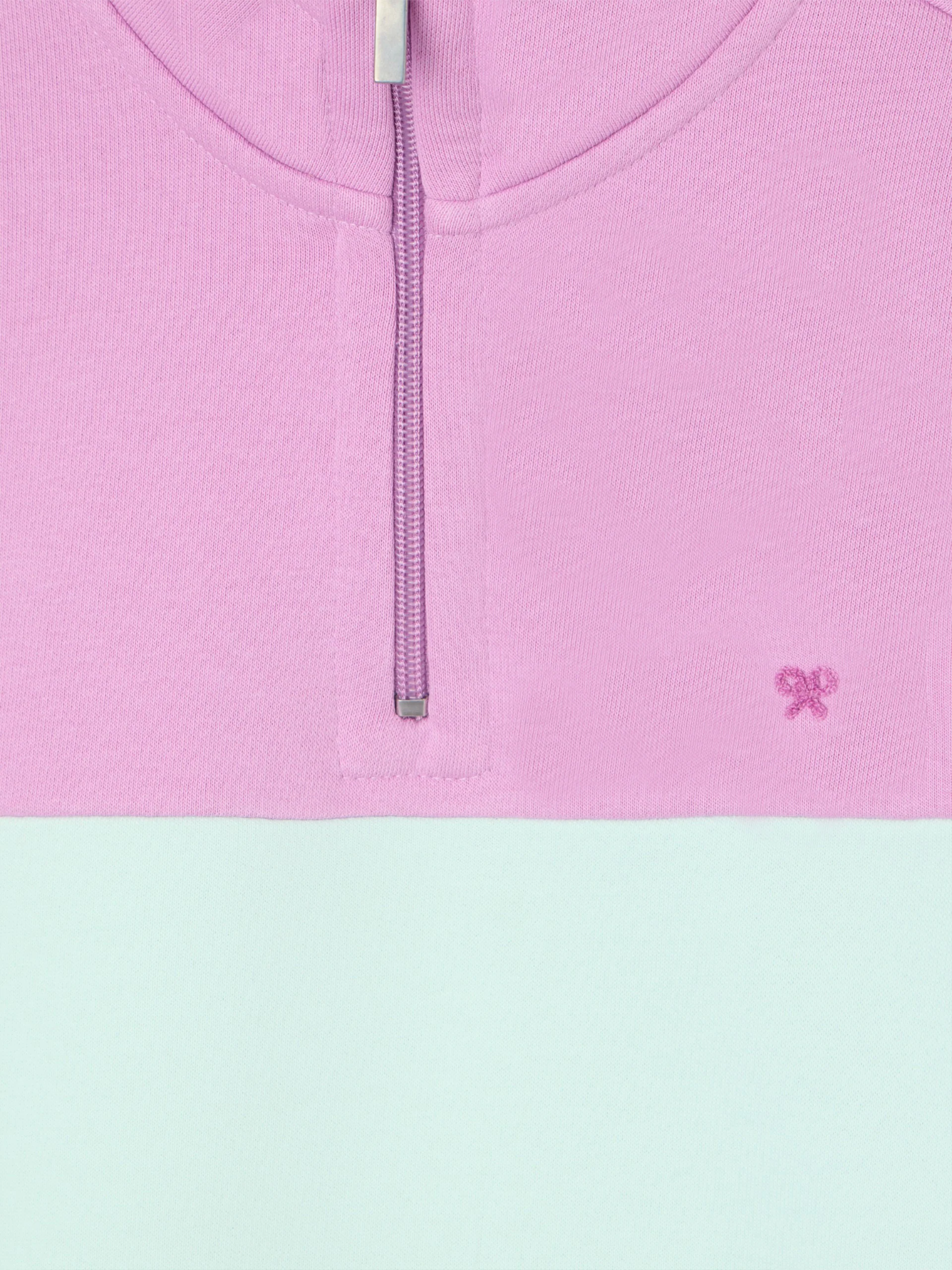 Sudadera woman tricolor morado y verde - Image 2