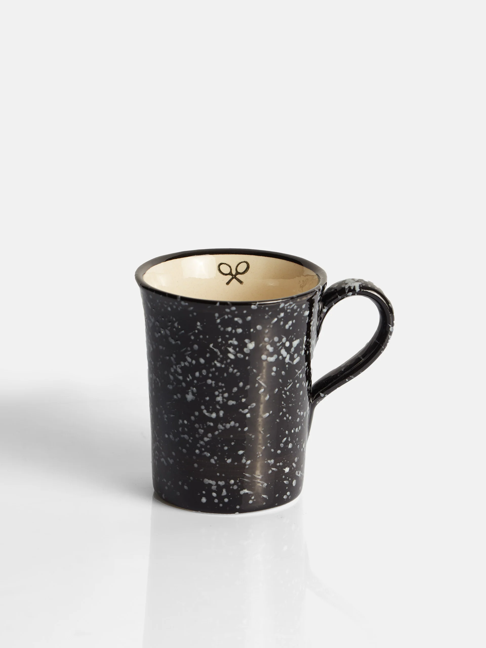 Taza ceramica esmalte bicolor