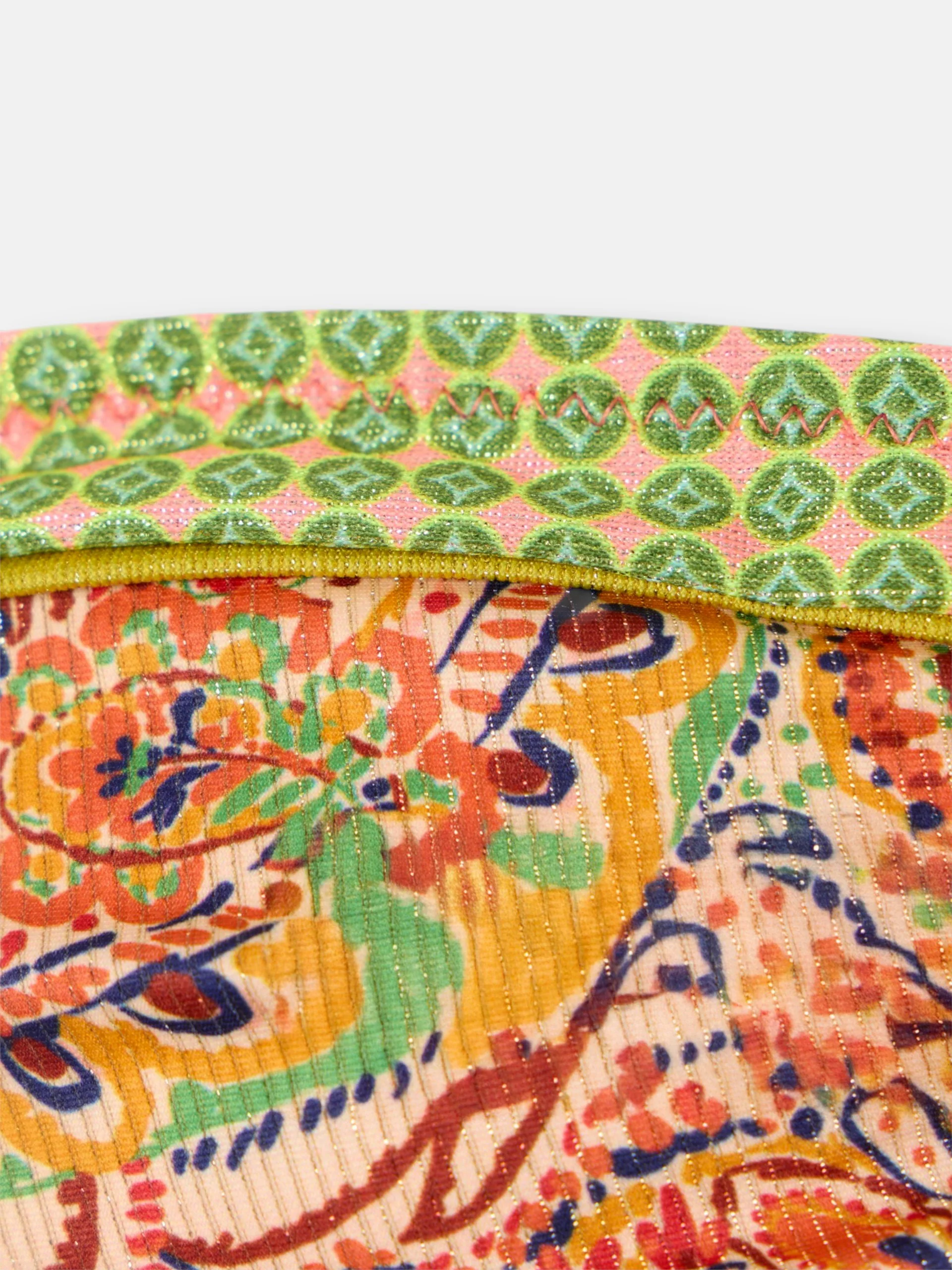 Top bikini estampado cachemir naranjas - Image 2