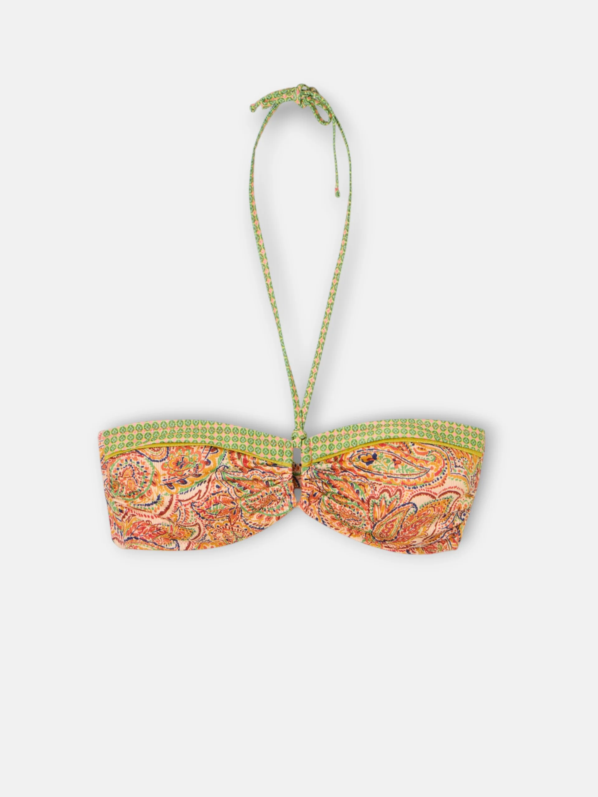 Top bikini estampado cachemir naranjas - Image 5