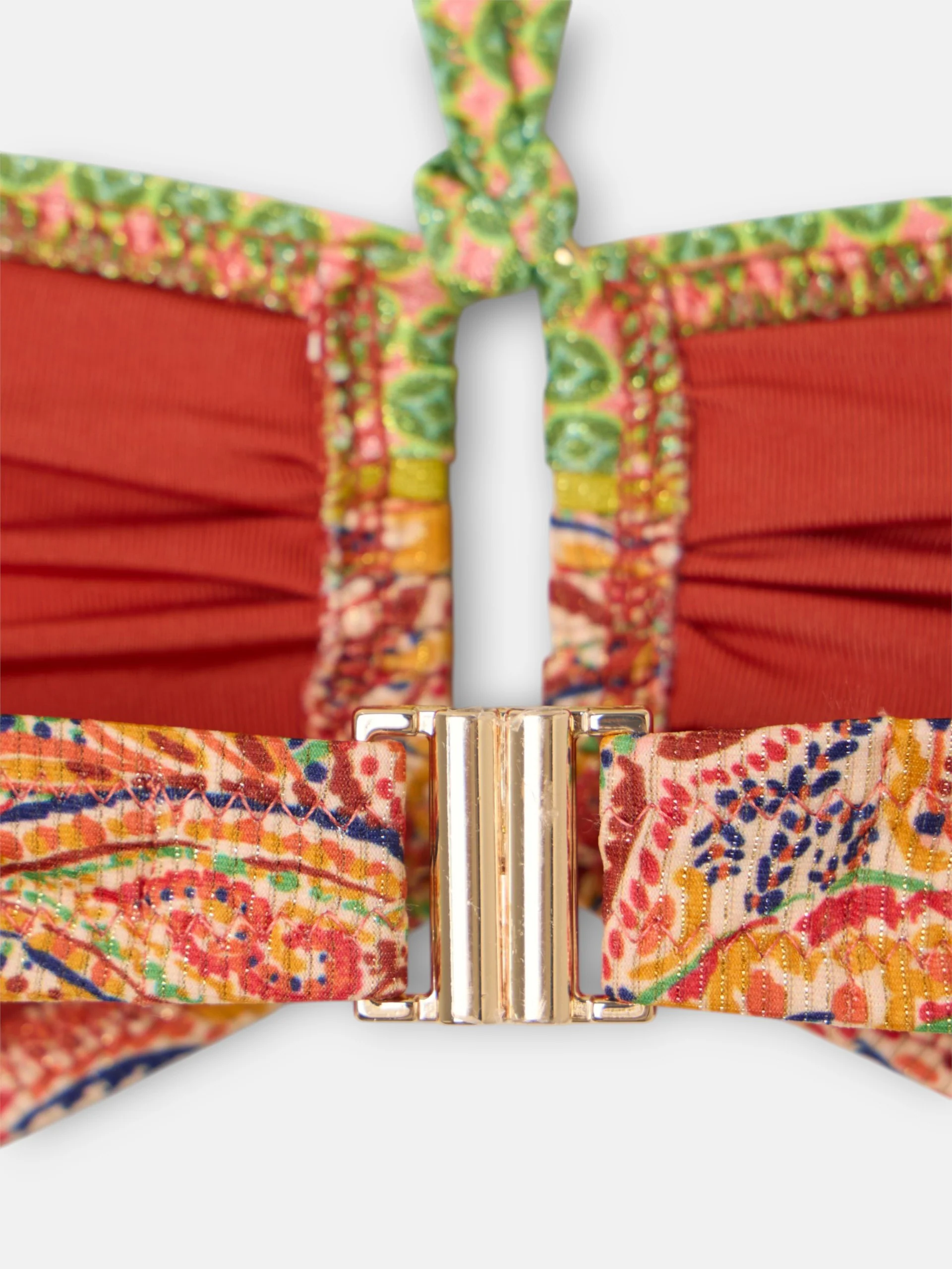 Top bikini estampado cachemir naranjas - Image 6