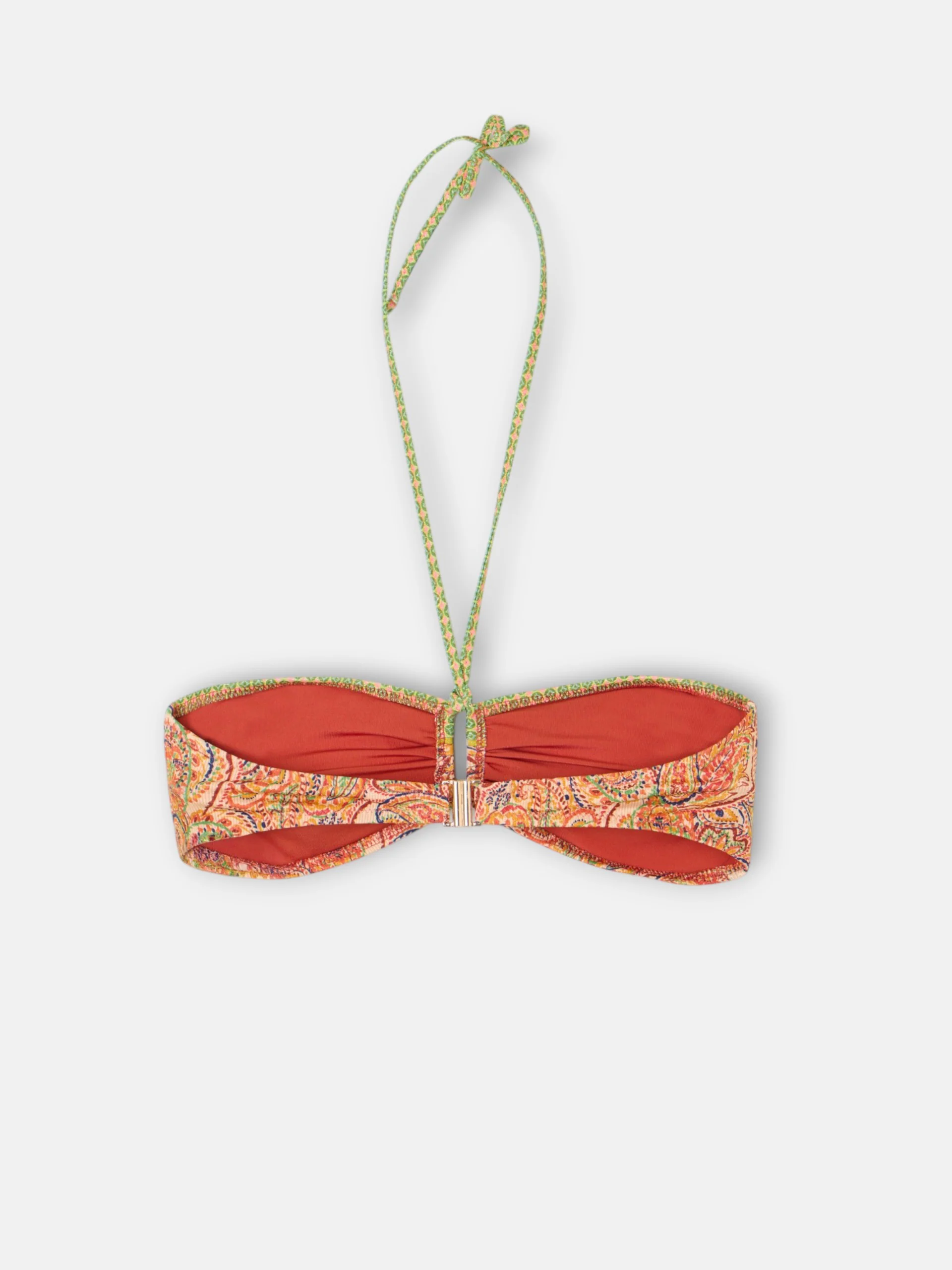 Top bikini estampado cachemir naranjas - Image 7