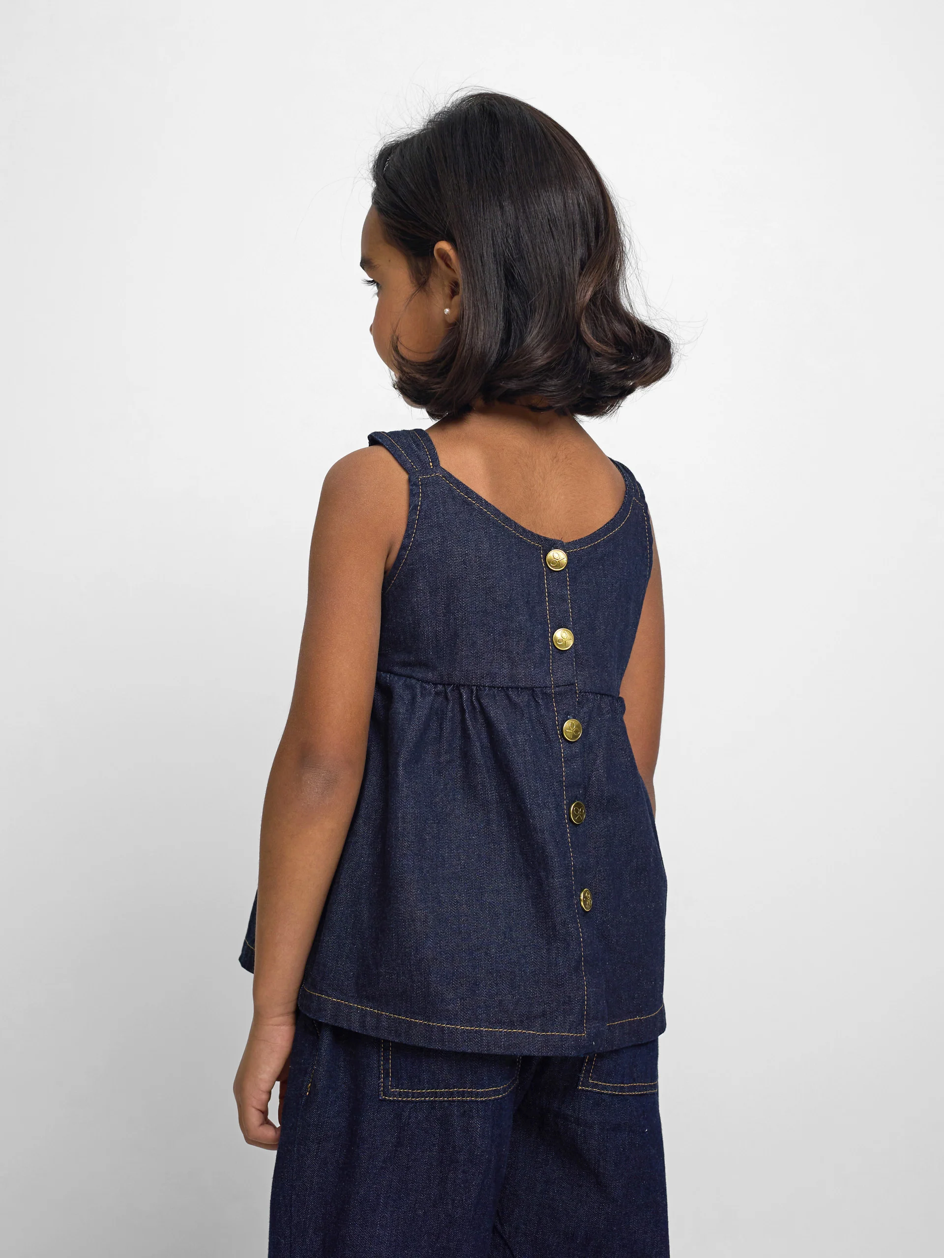Top girl denim azul - Image 6