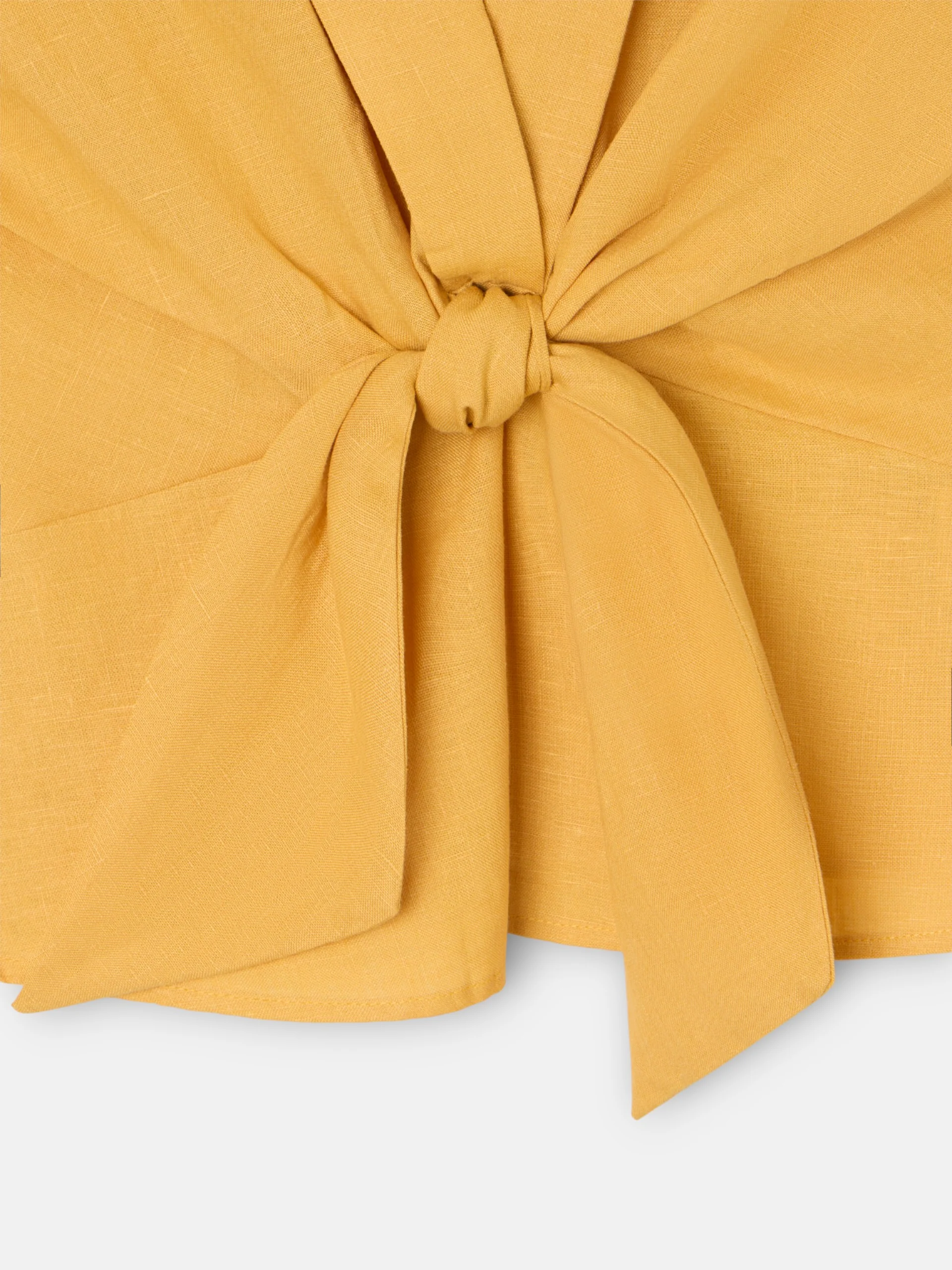 Top solapas lino amarillo - Image 2