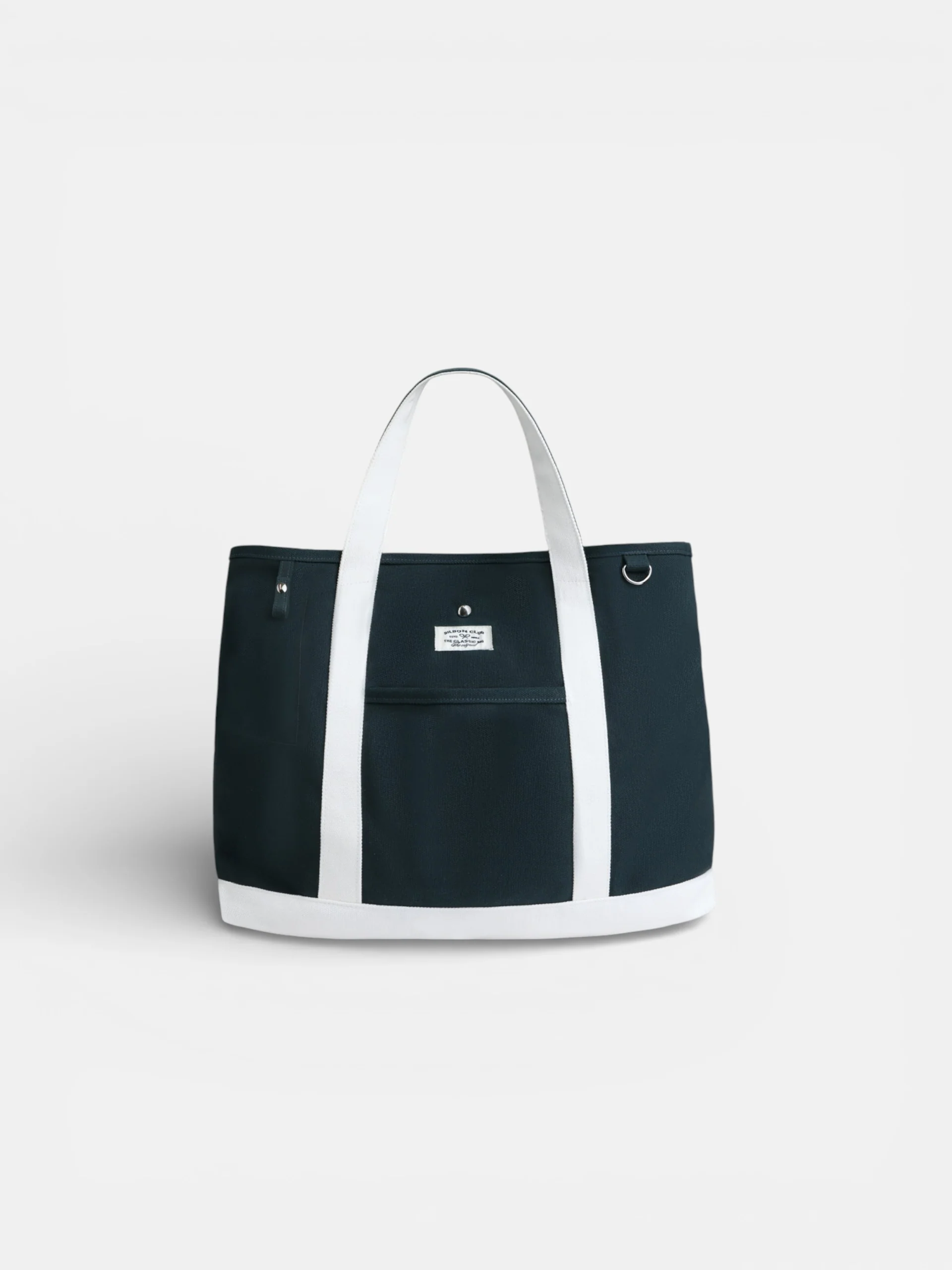 Tote bag classic bicolor azul marino - Image 2