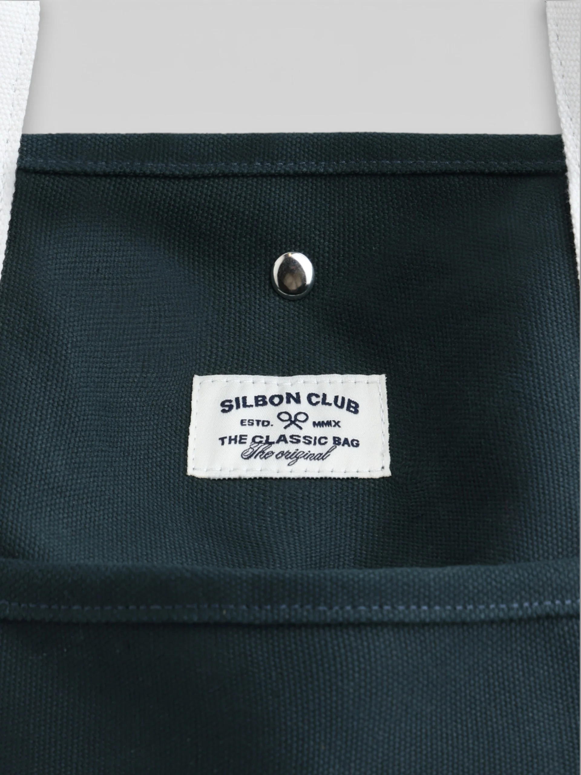 Tote bag classic bicolor azul marino - Image 6