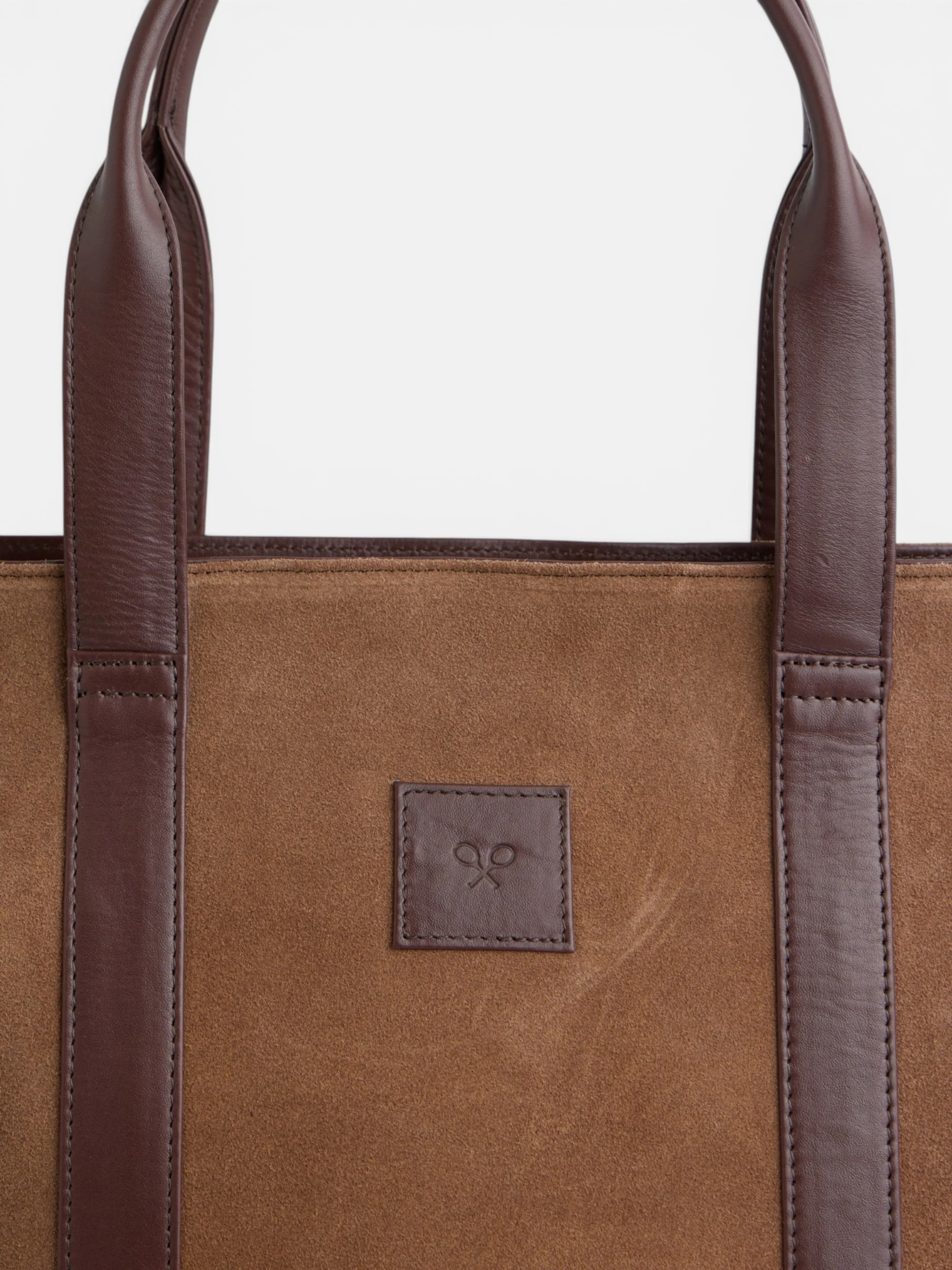 Tote bag piel business marron oscuro - Image 2