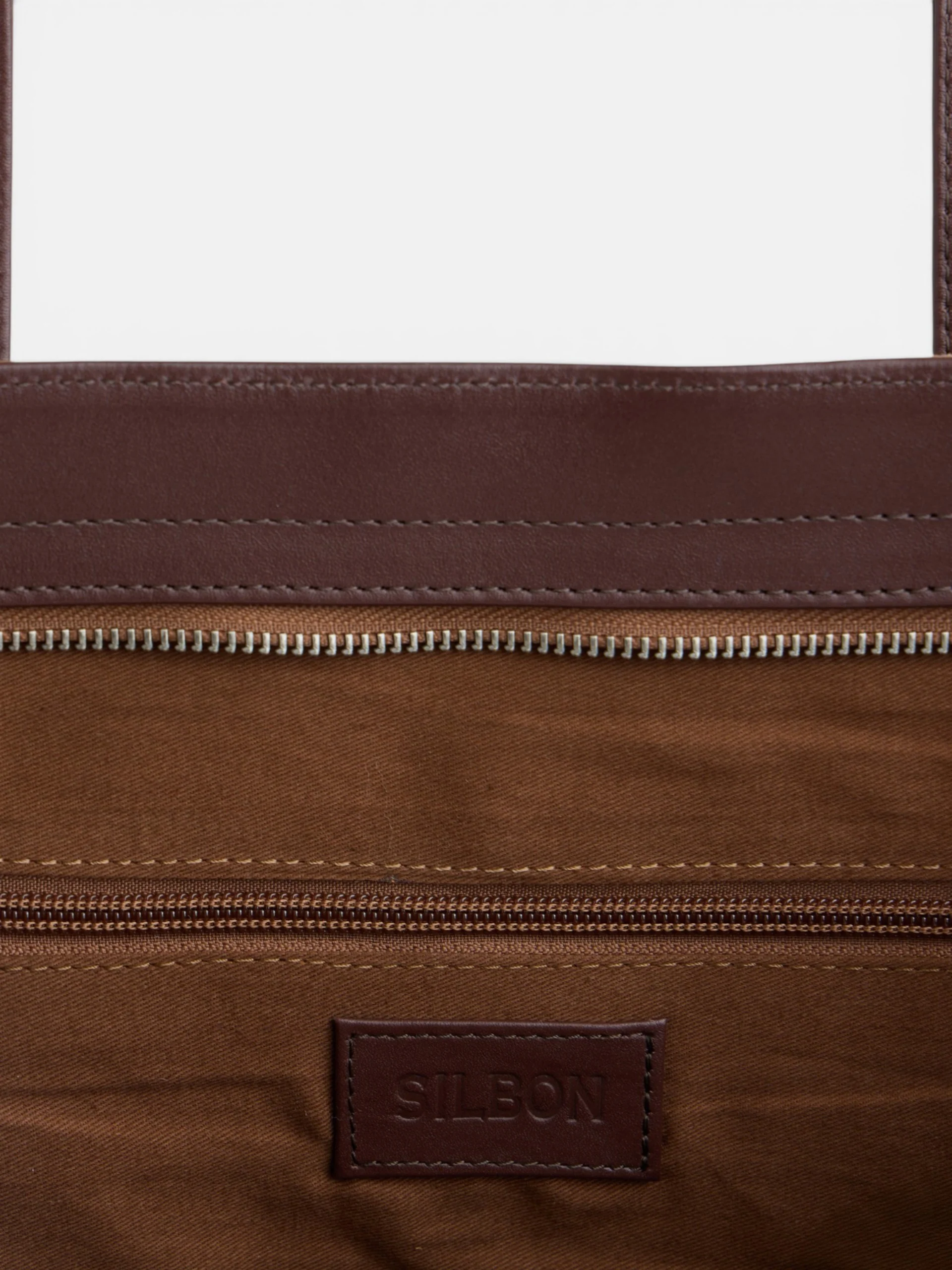 Tote bag piel business marron oscuro - Image 6