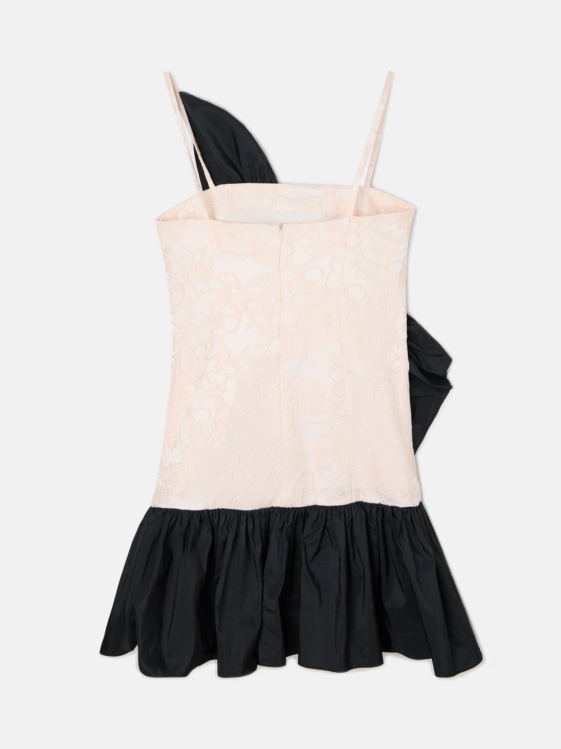 Vestido CaprileXSilbon bicolor volante marfil - Image 12