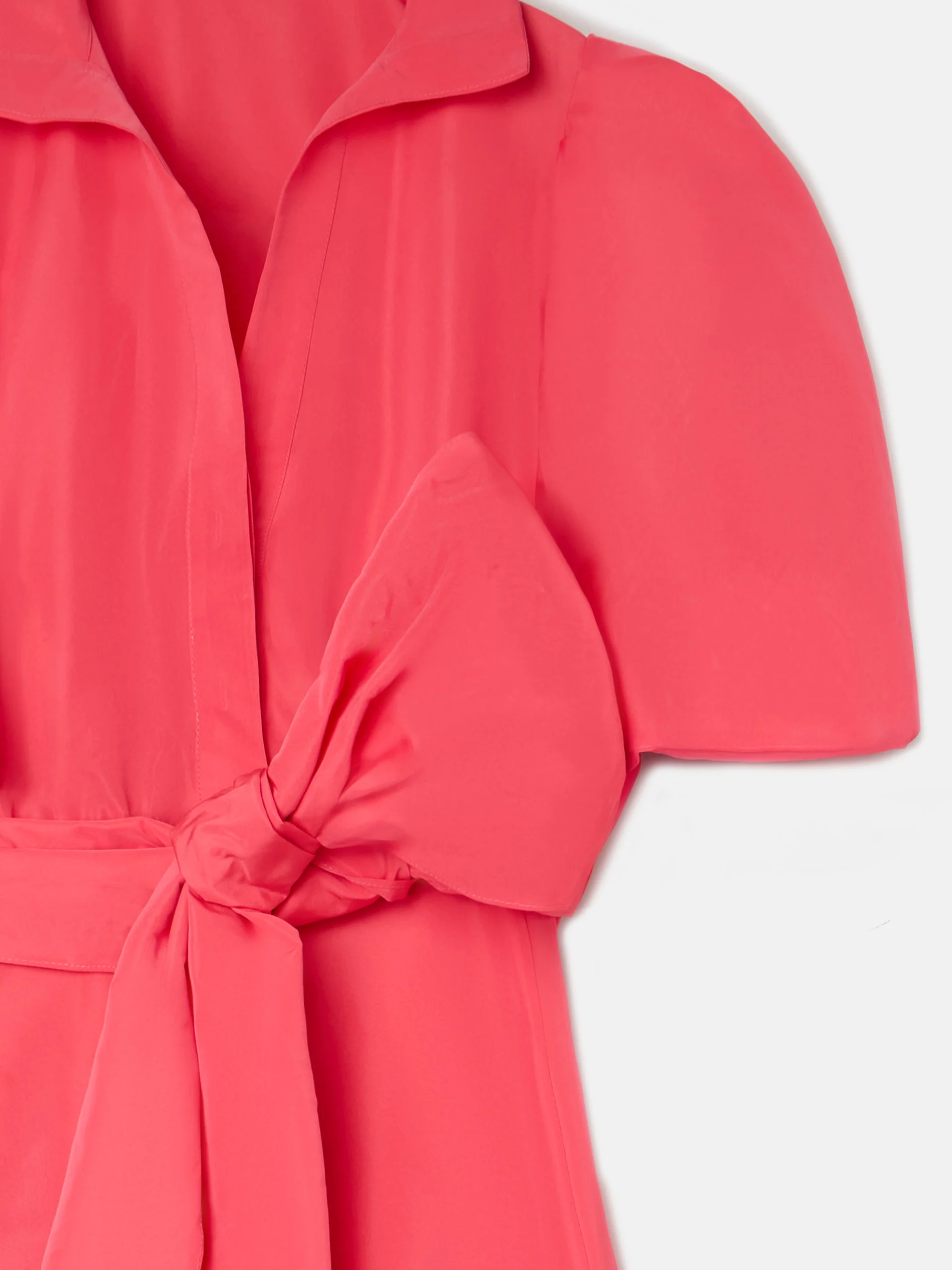 Vestido CaprileXSilbon camisero tafeta rojo - Image 15
