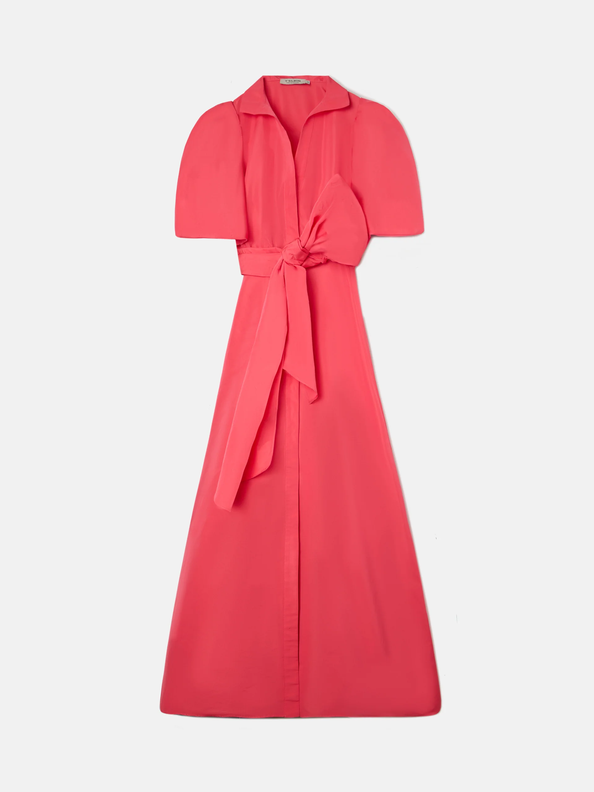 Vestido CaprileXSilbon camisero tafeta rojo - Image 4
