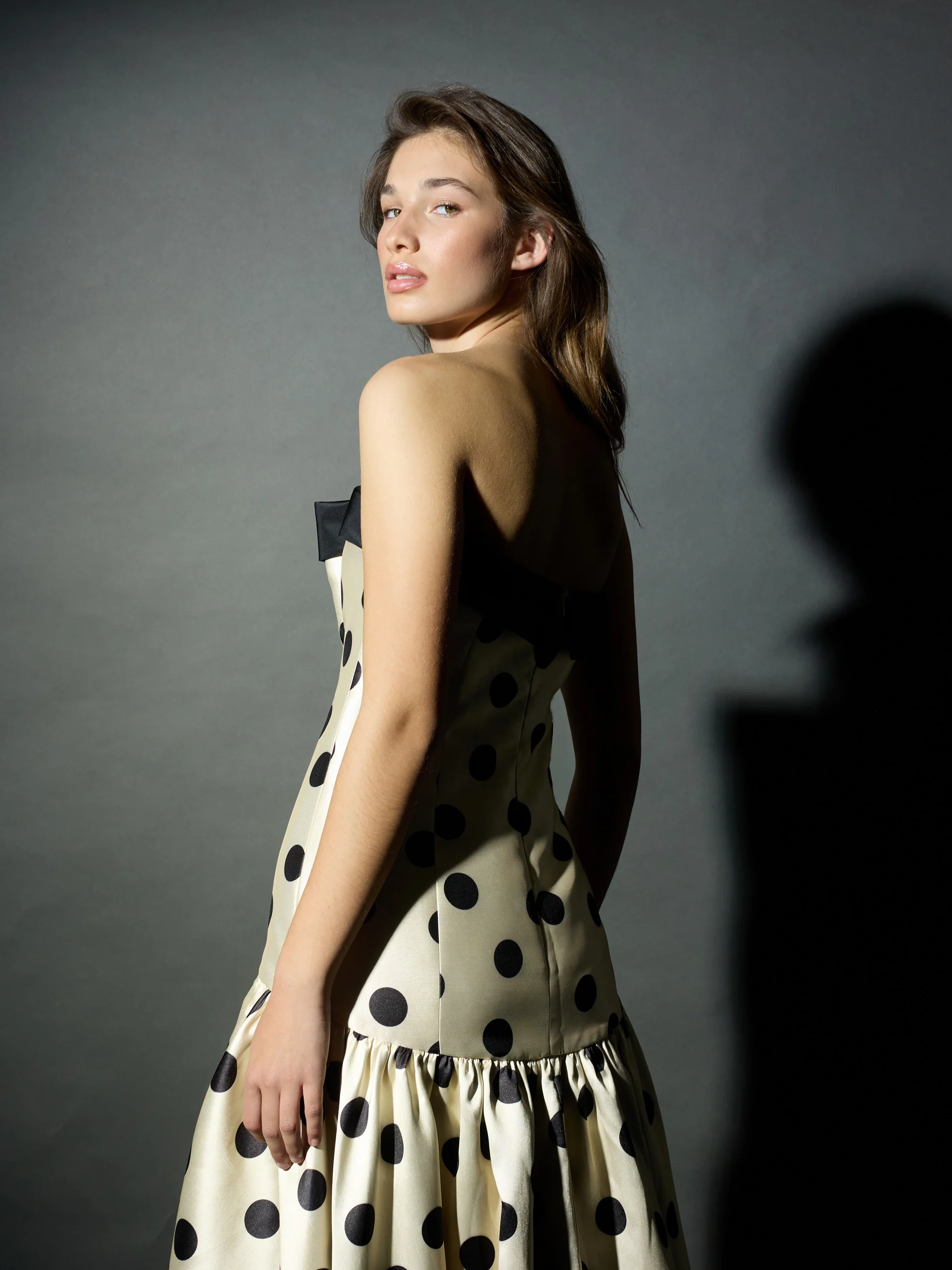 Vestido CaprilexSilbon lunar vainilla y negro - Image 7
