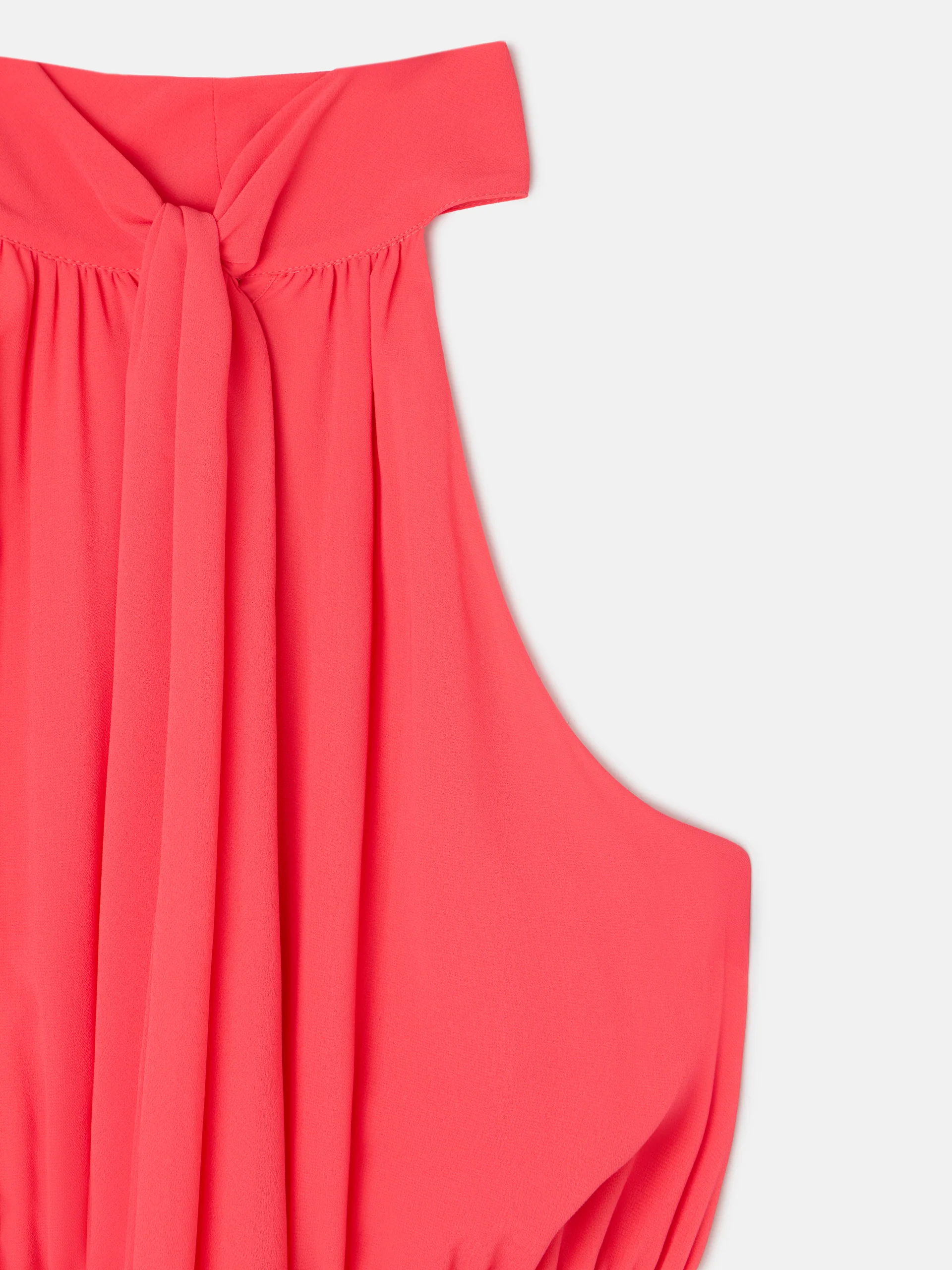 Vestido CaprileXSilbon plisado lazo coral - Image 14
