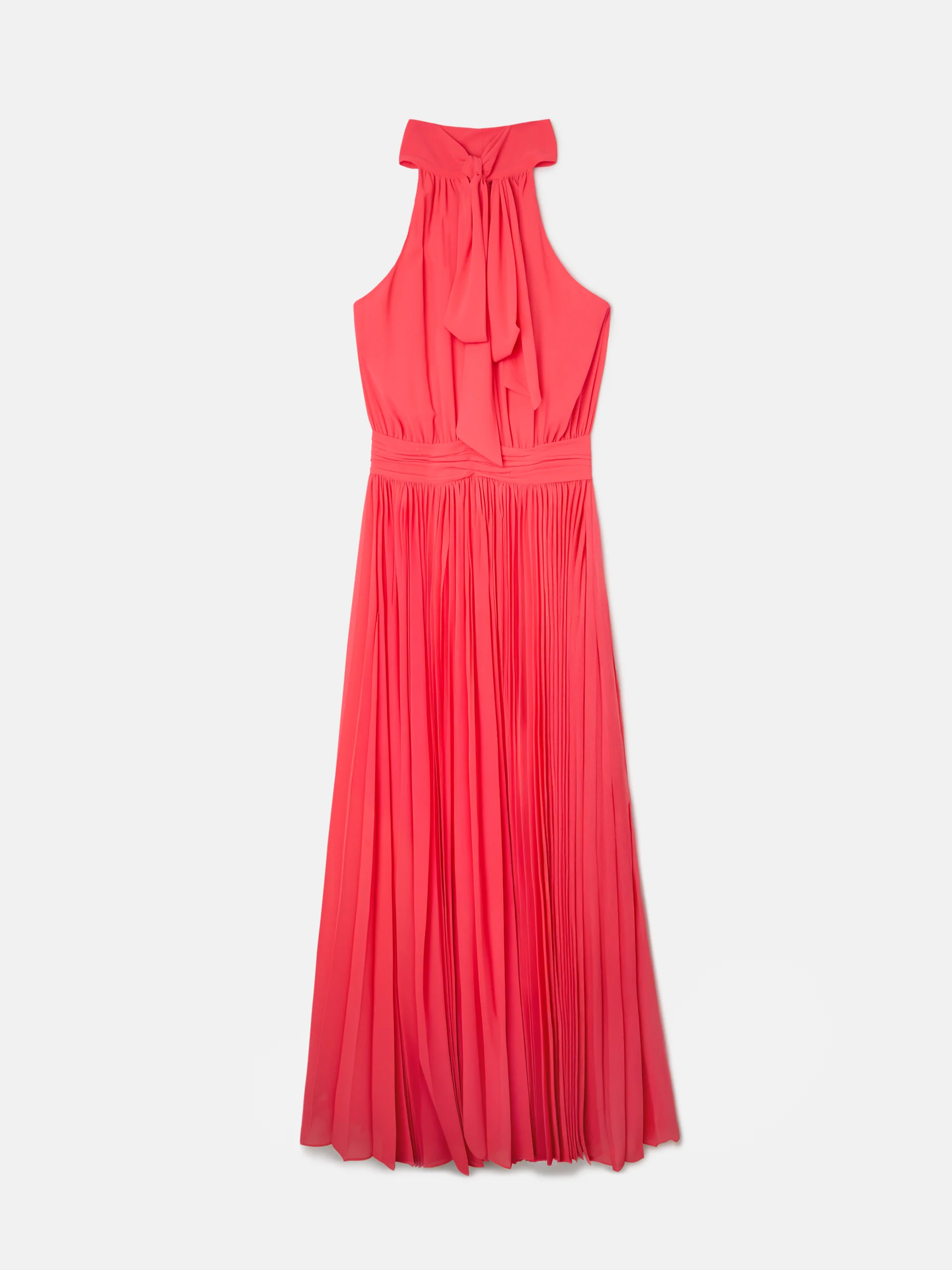 Vestido CaprileXSilbon plisado lazo coral - Image 16