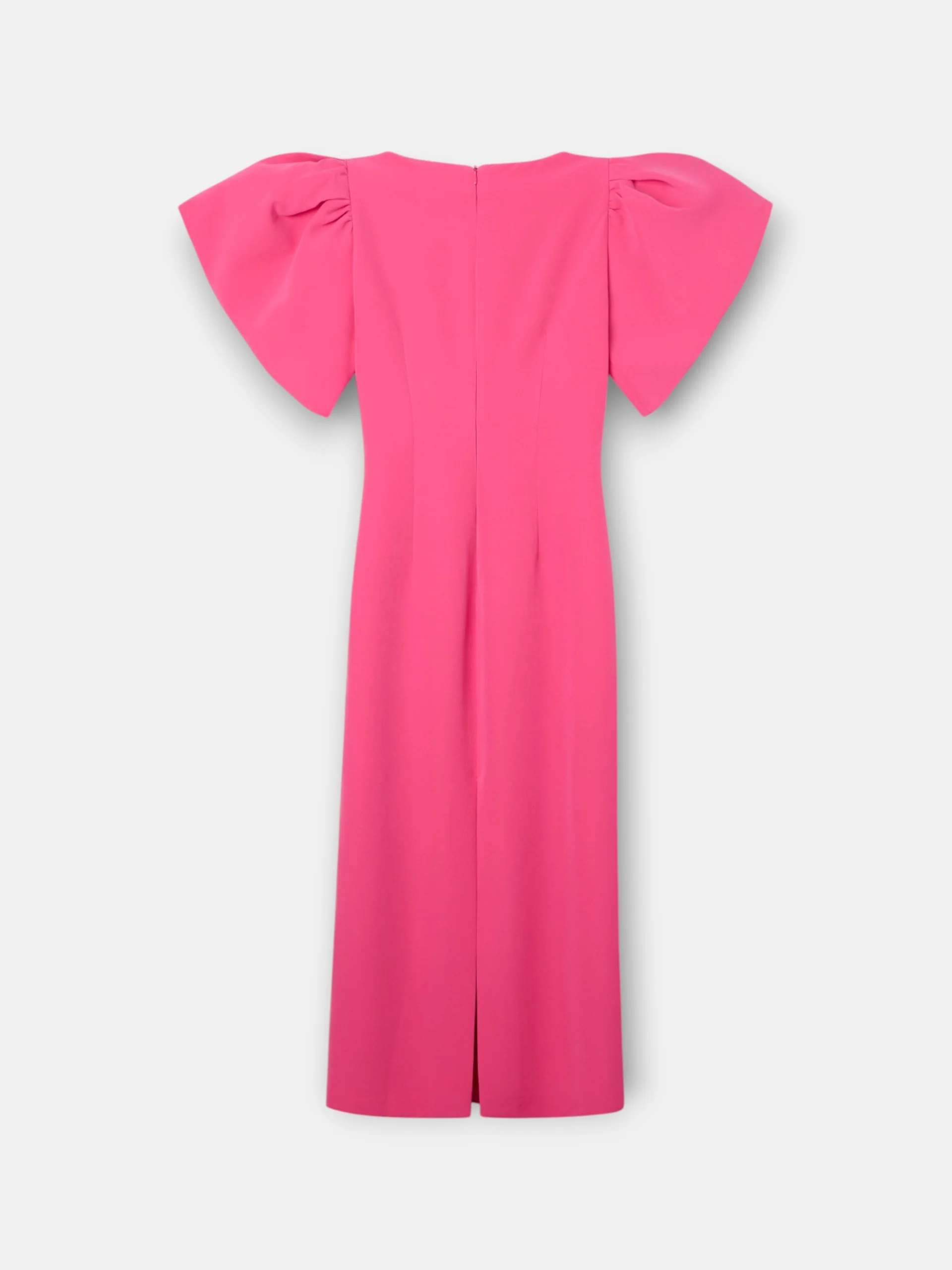 Vestido event collection midi manga abullonada rosa - Image 10