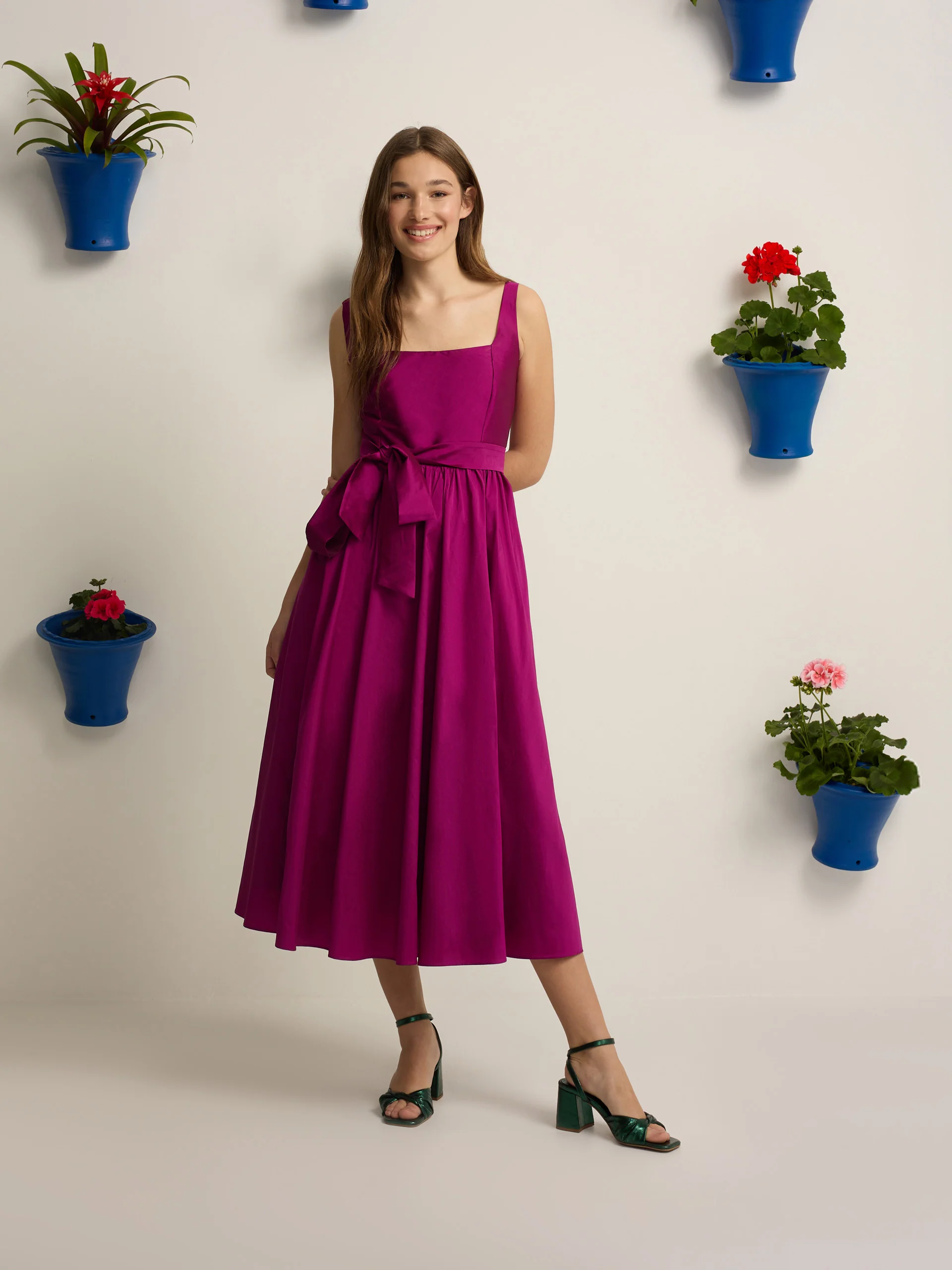 Vestido event collection tafeta morado - Image 3
