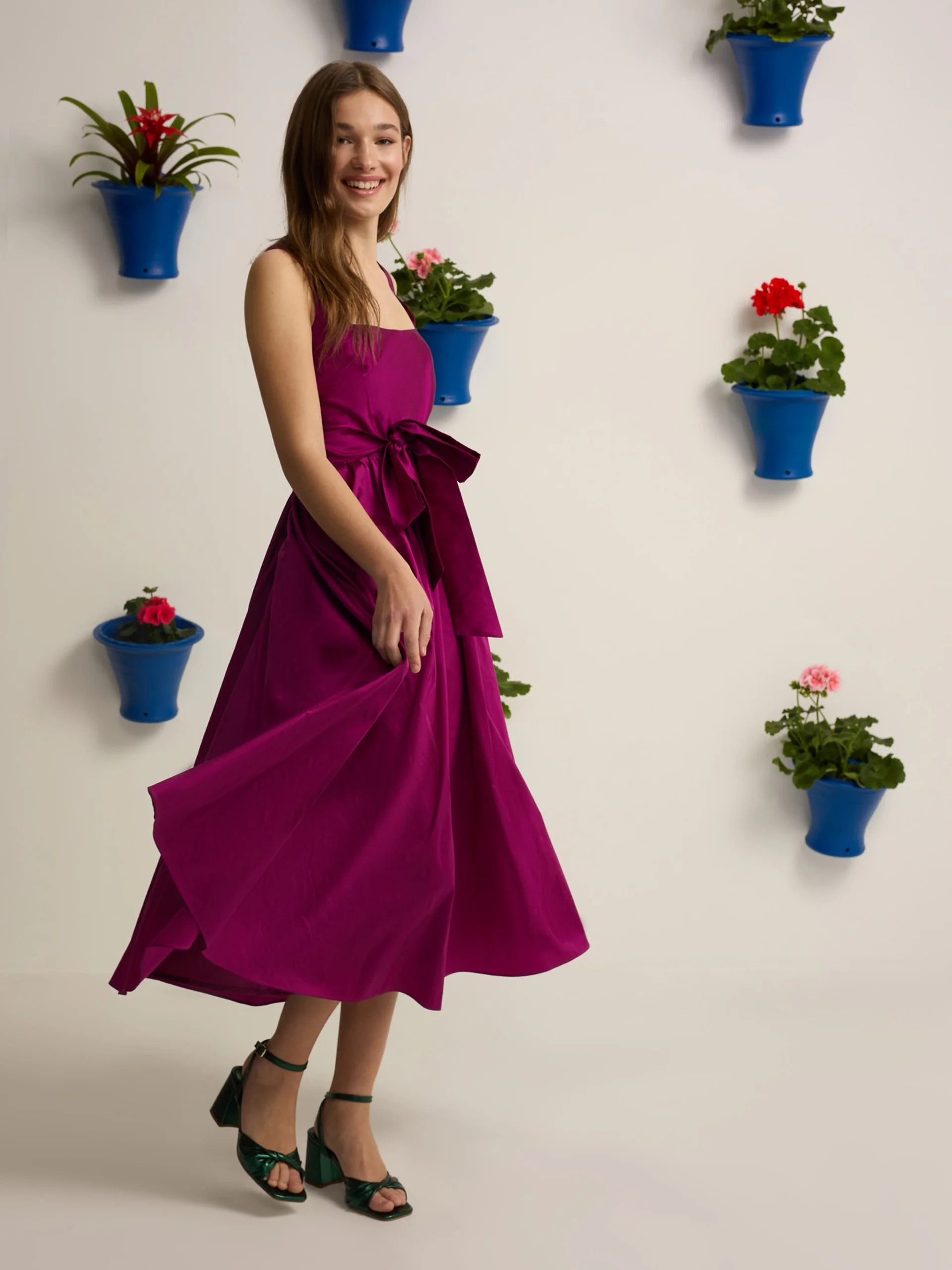 Vestido event collection tafeta morado - Image 6