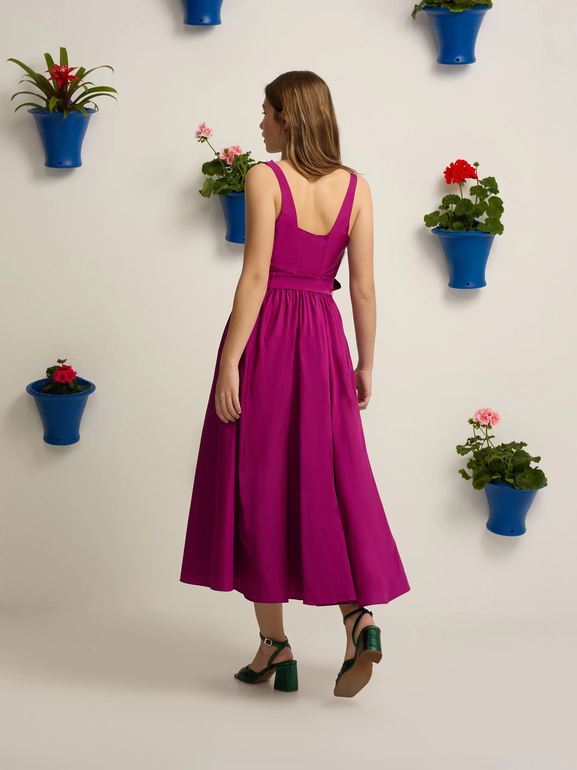 Vestido event collection tafeta morado - Image 8