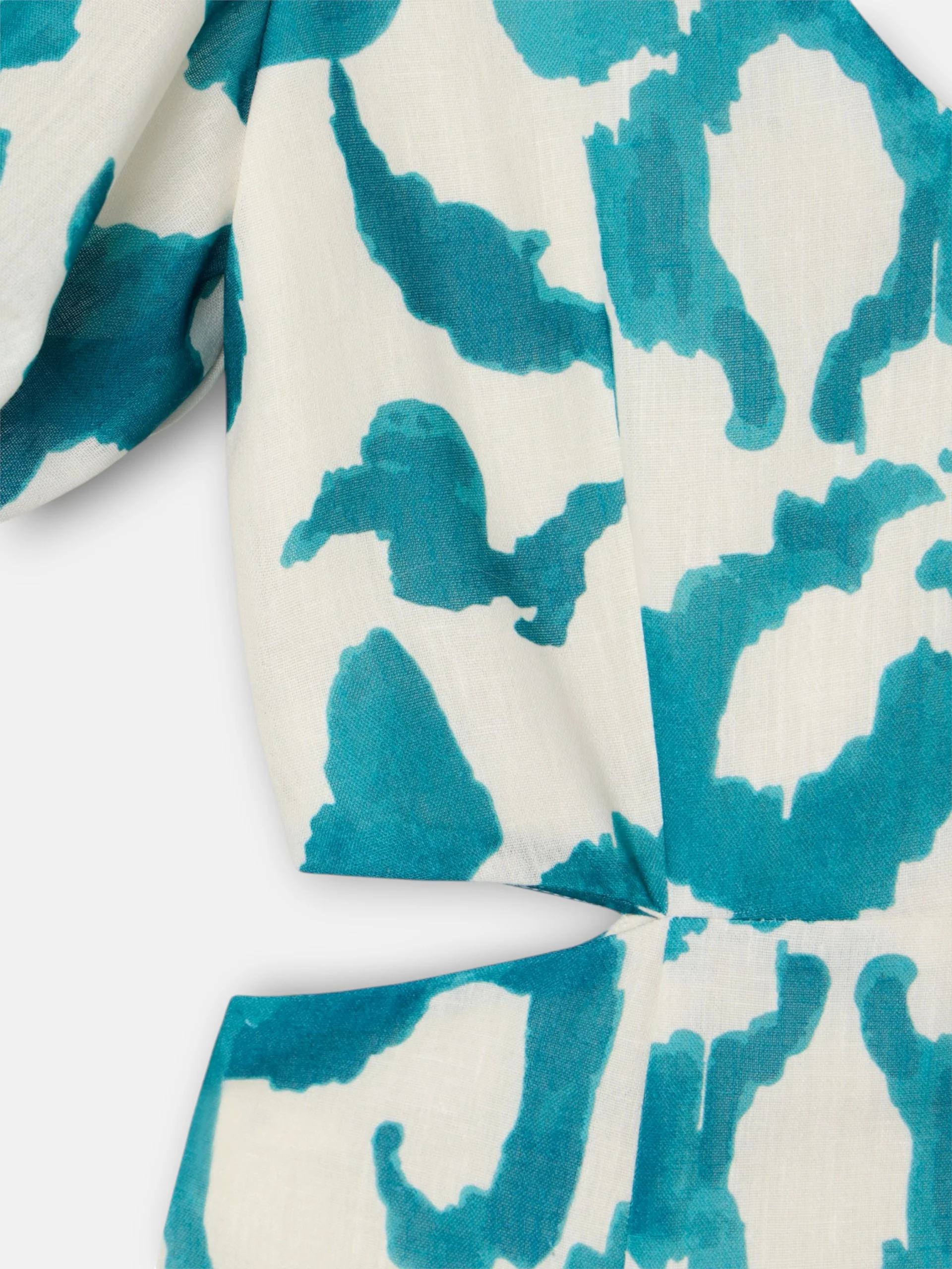 Vestido event collection cut out estampado verde - Image 2