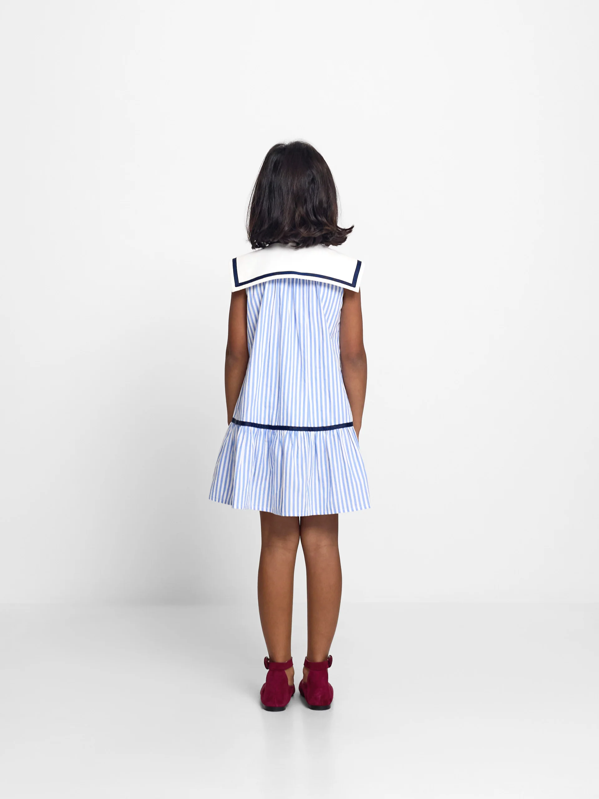 Vestido girl marinero rayas azules - Image 7
