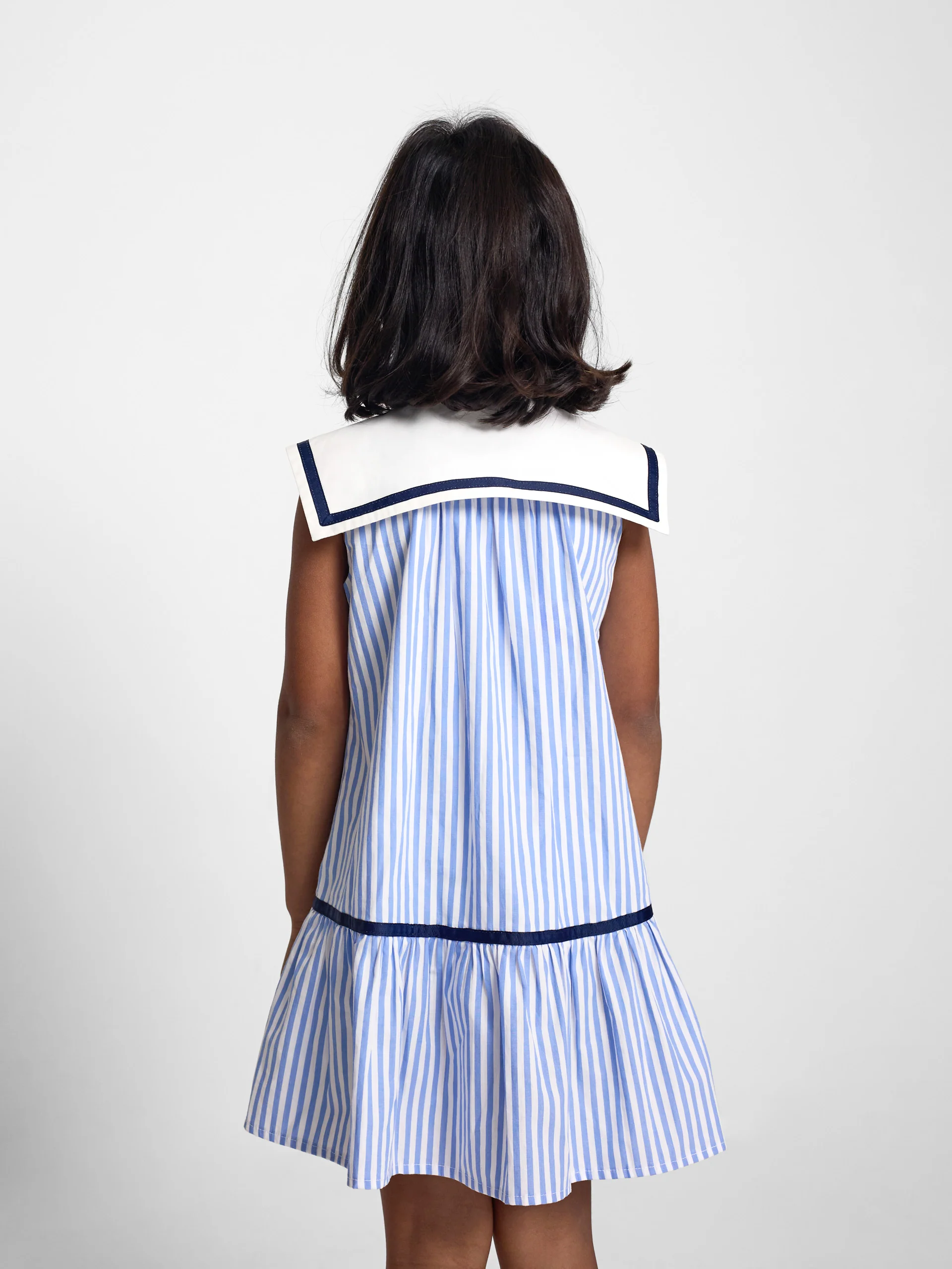 Vestido girl marinero rayas azules - Image 8