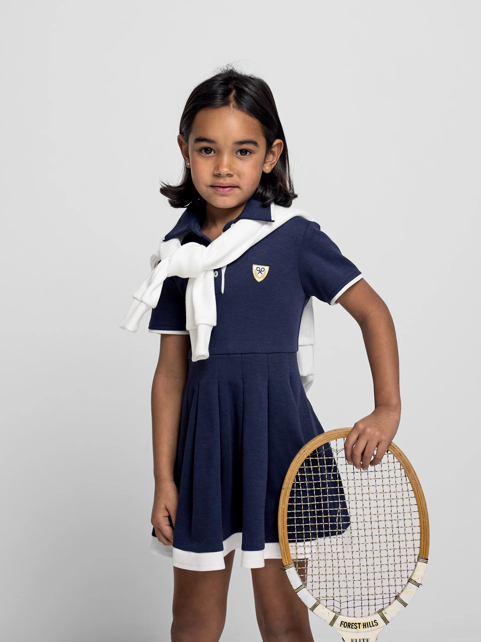 Vestido girl punto azul marino - Image 3
