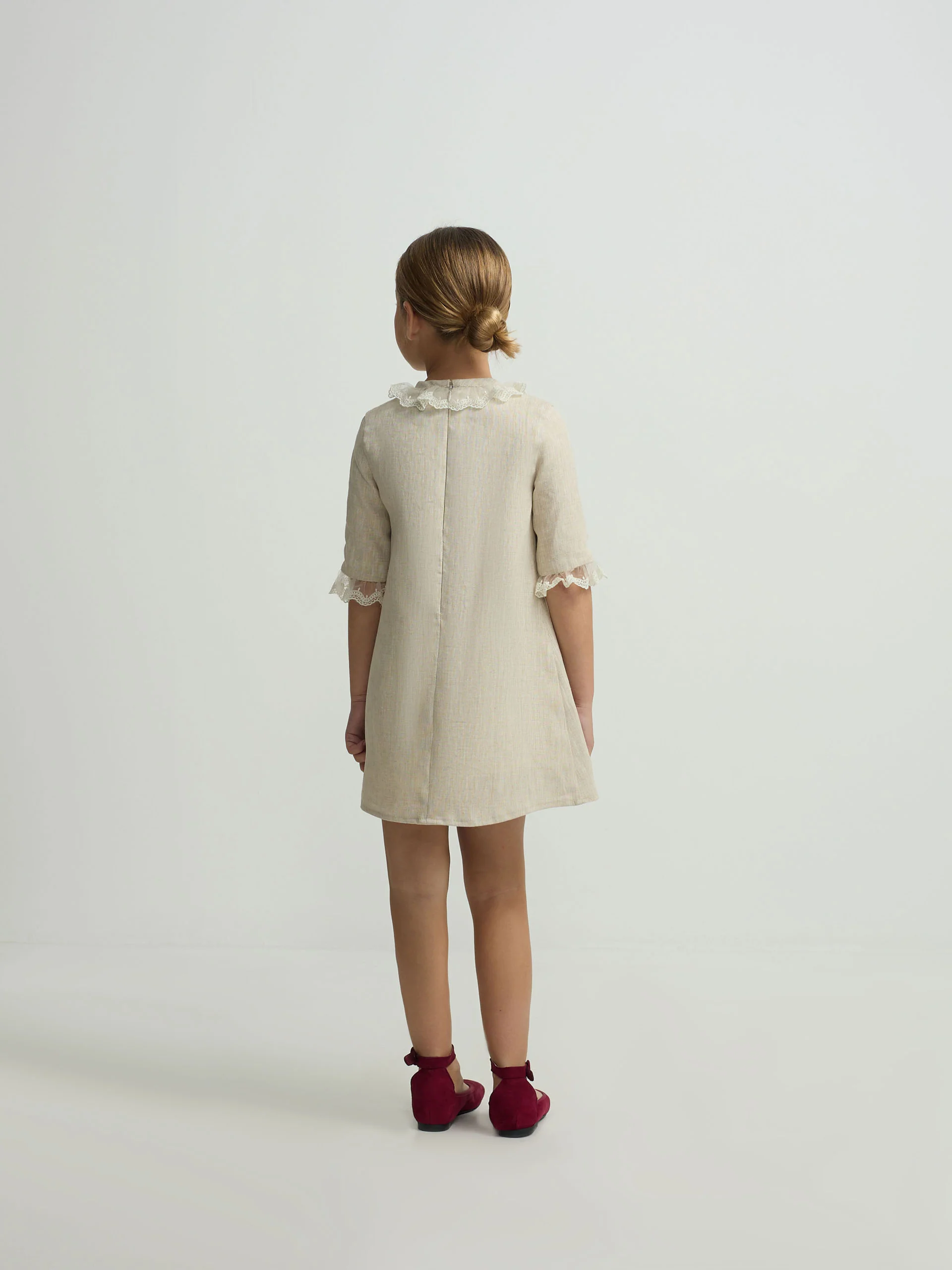 Vestido girl vestir beige - Image 6