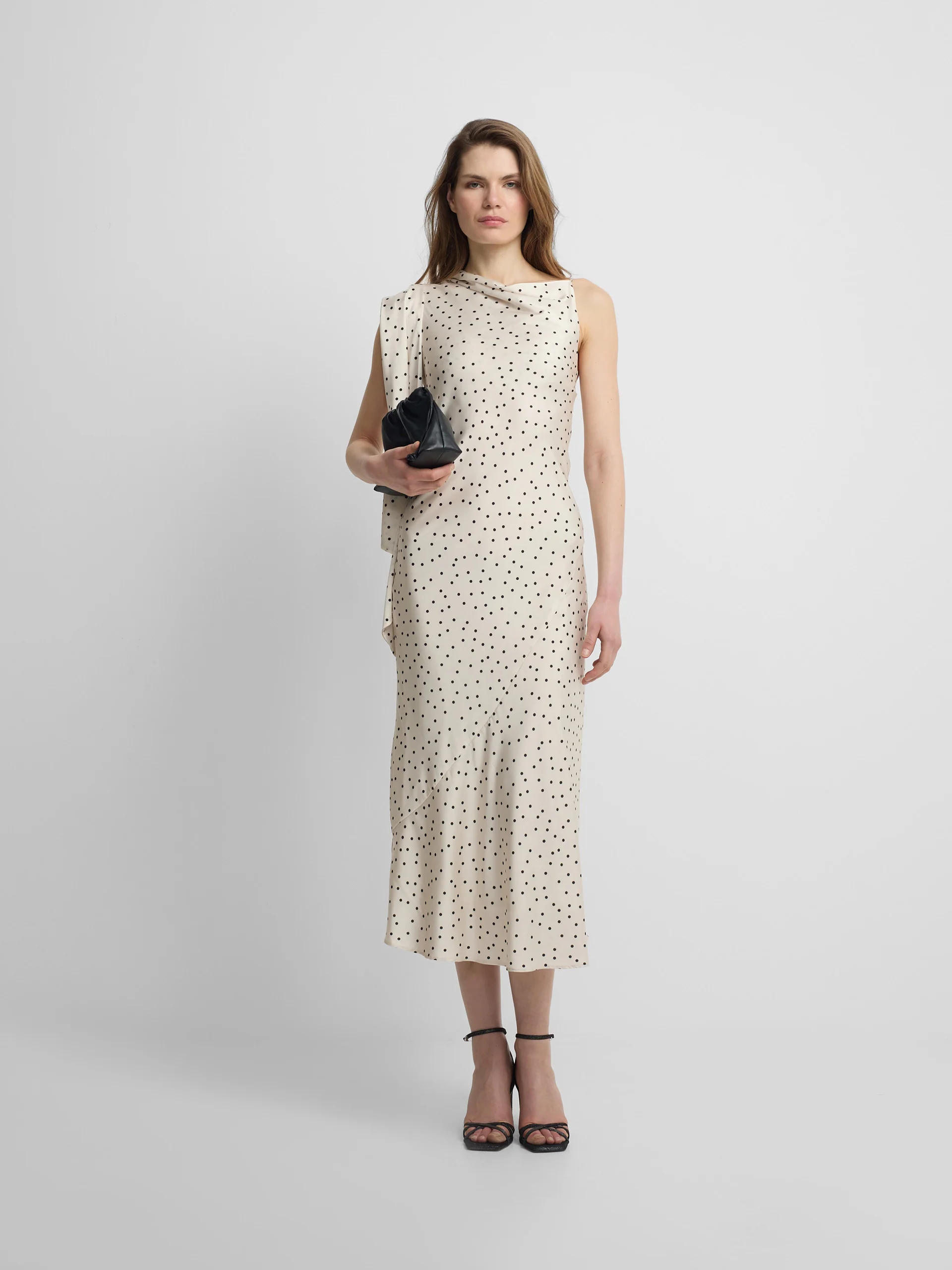 Vestido lencero lunares blanco y negro - Image 4