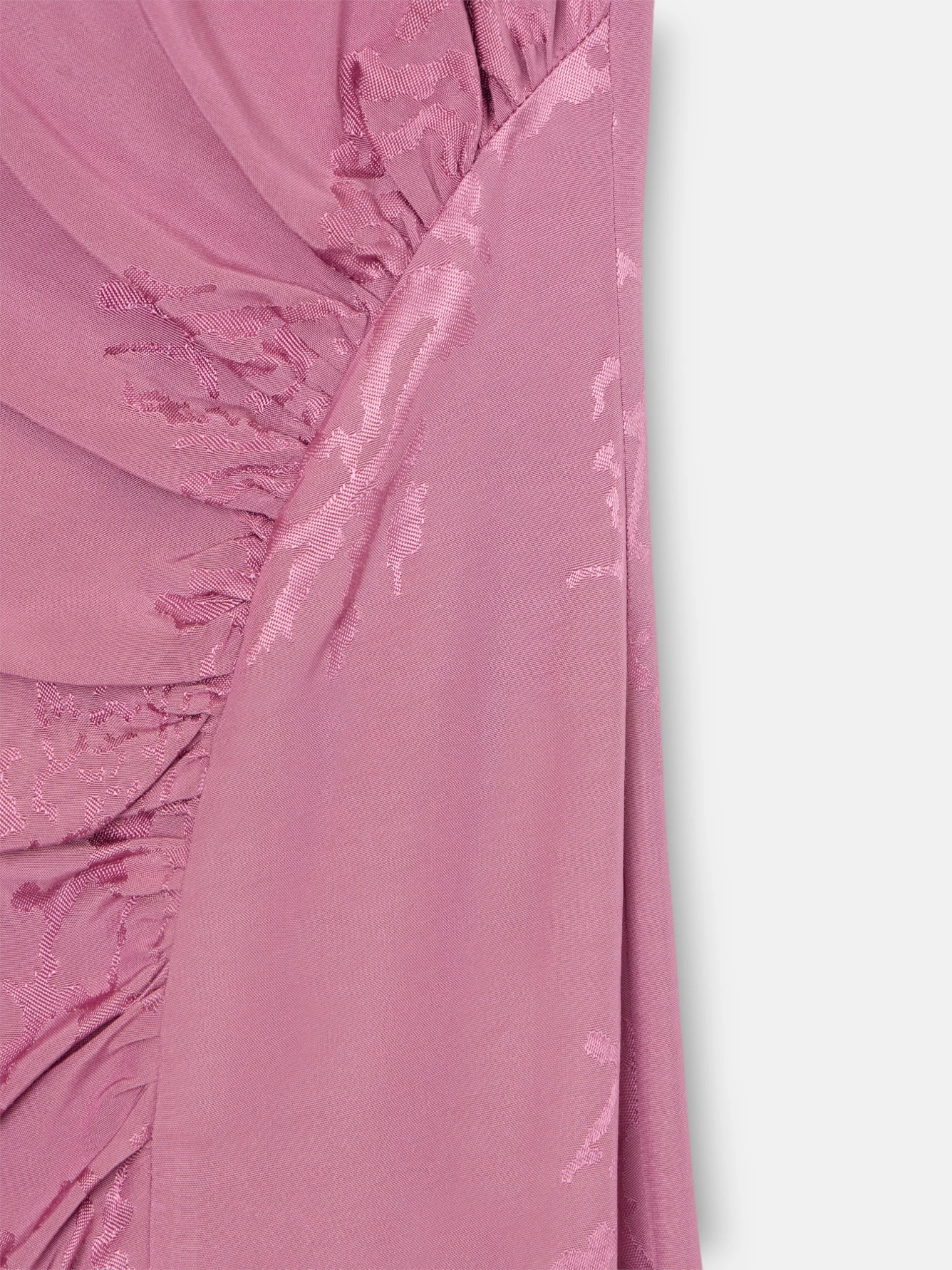 Vestido midi lencero jacquard morado - Image 10