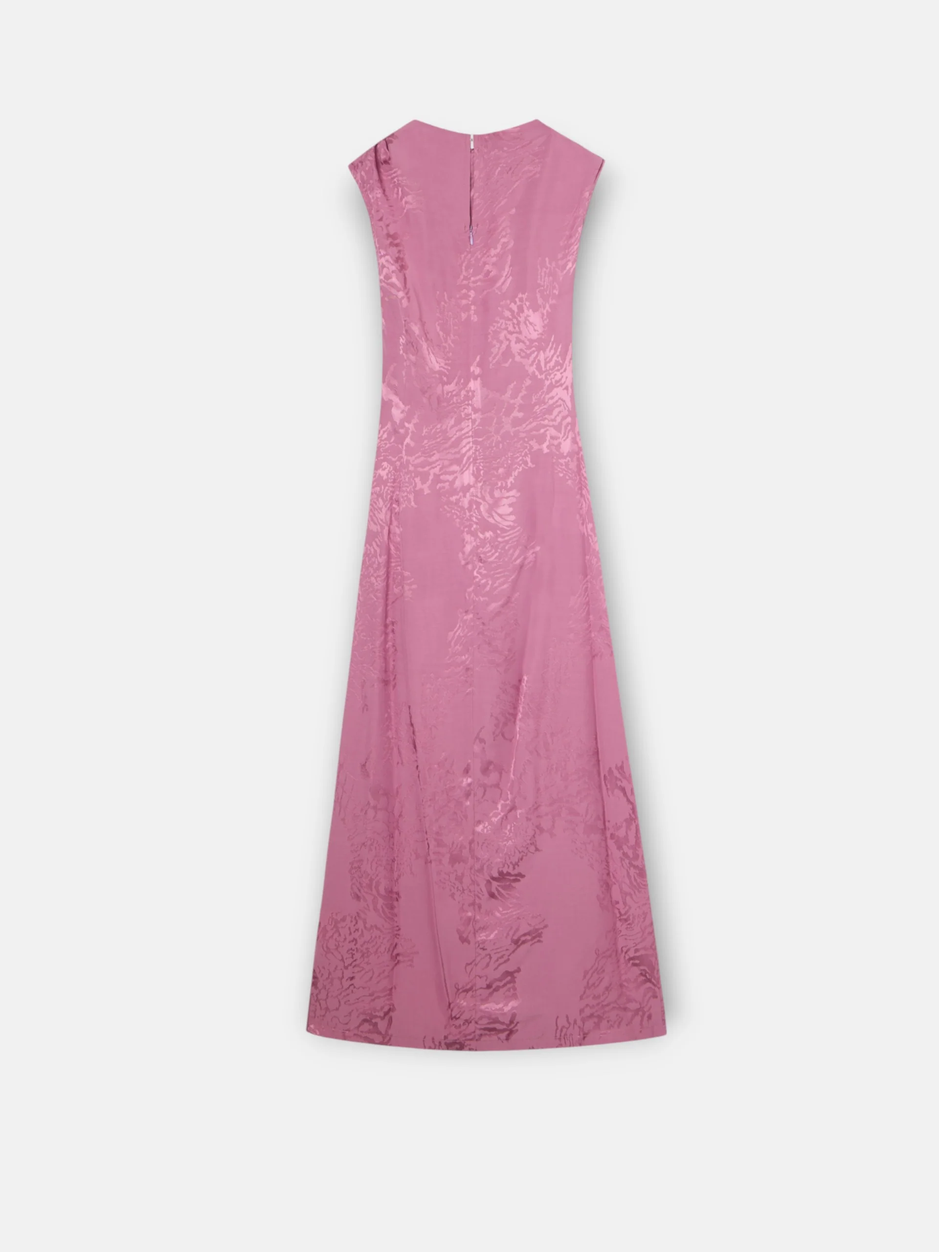 Vestido midi lencero jacquard morado - Image 11