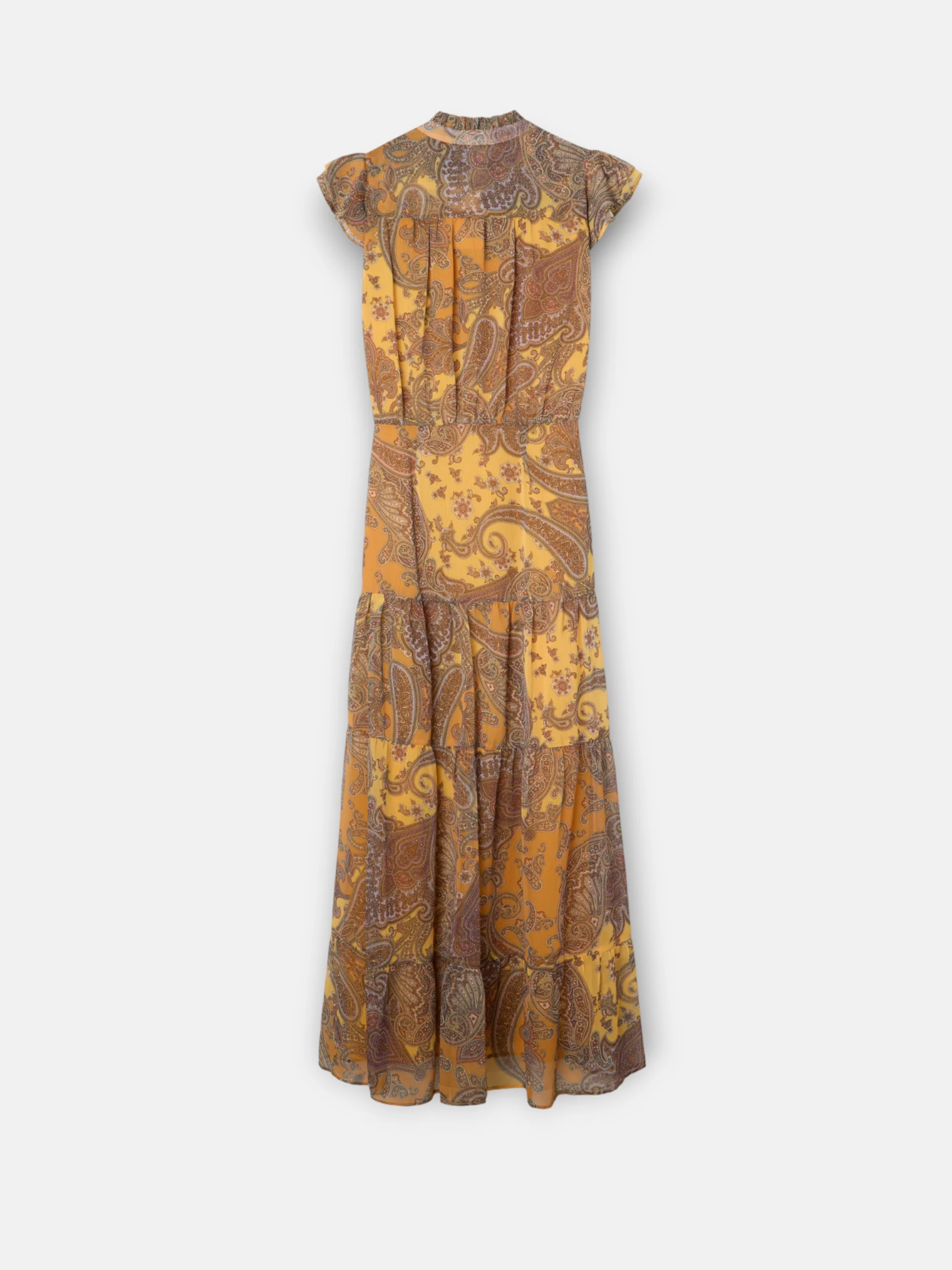 Vestido midi vuelo estampado naranjas - Image 12