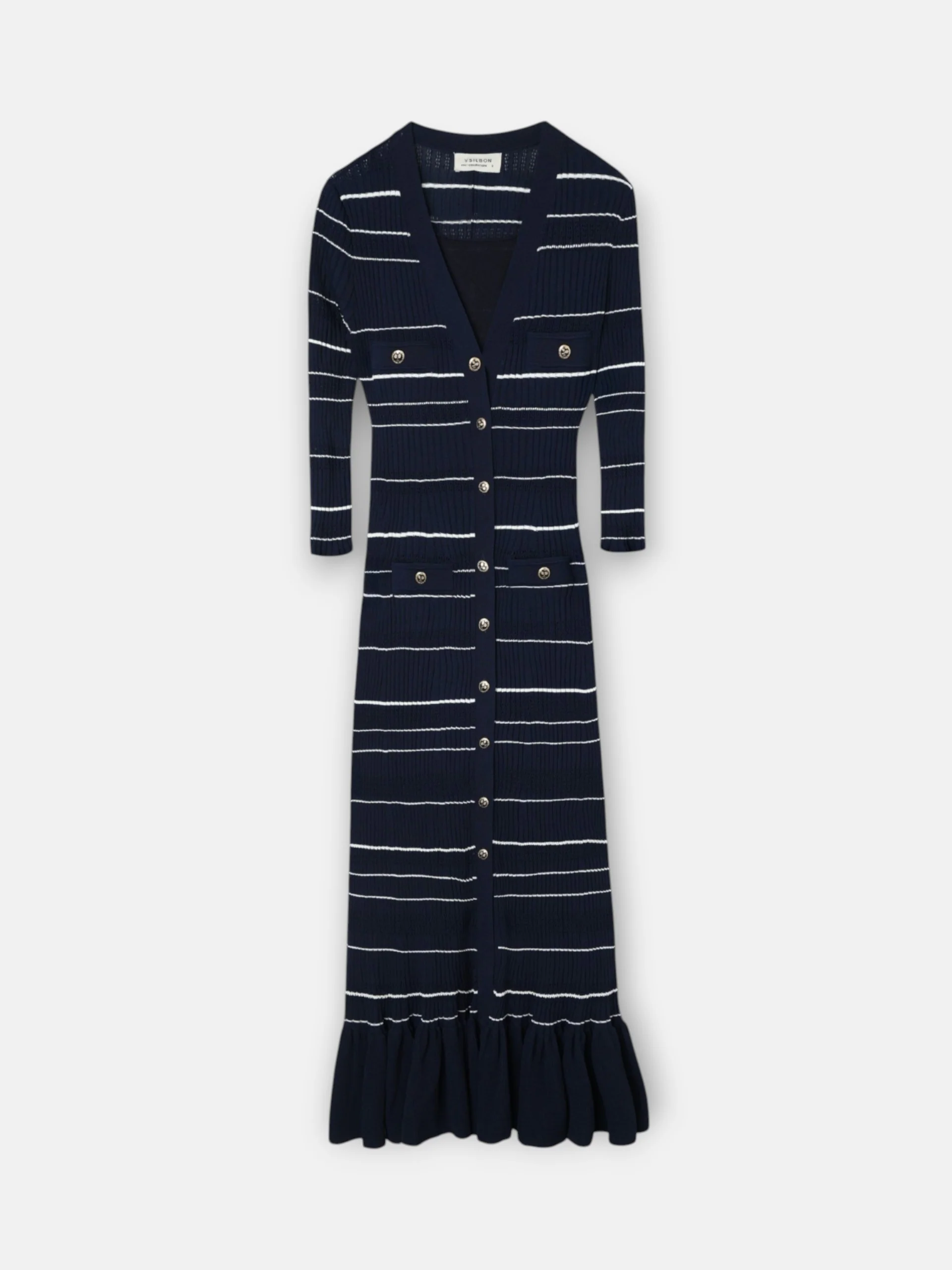 Vestido punto largo marino - Image 8