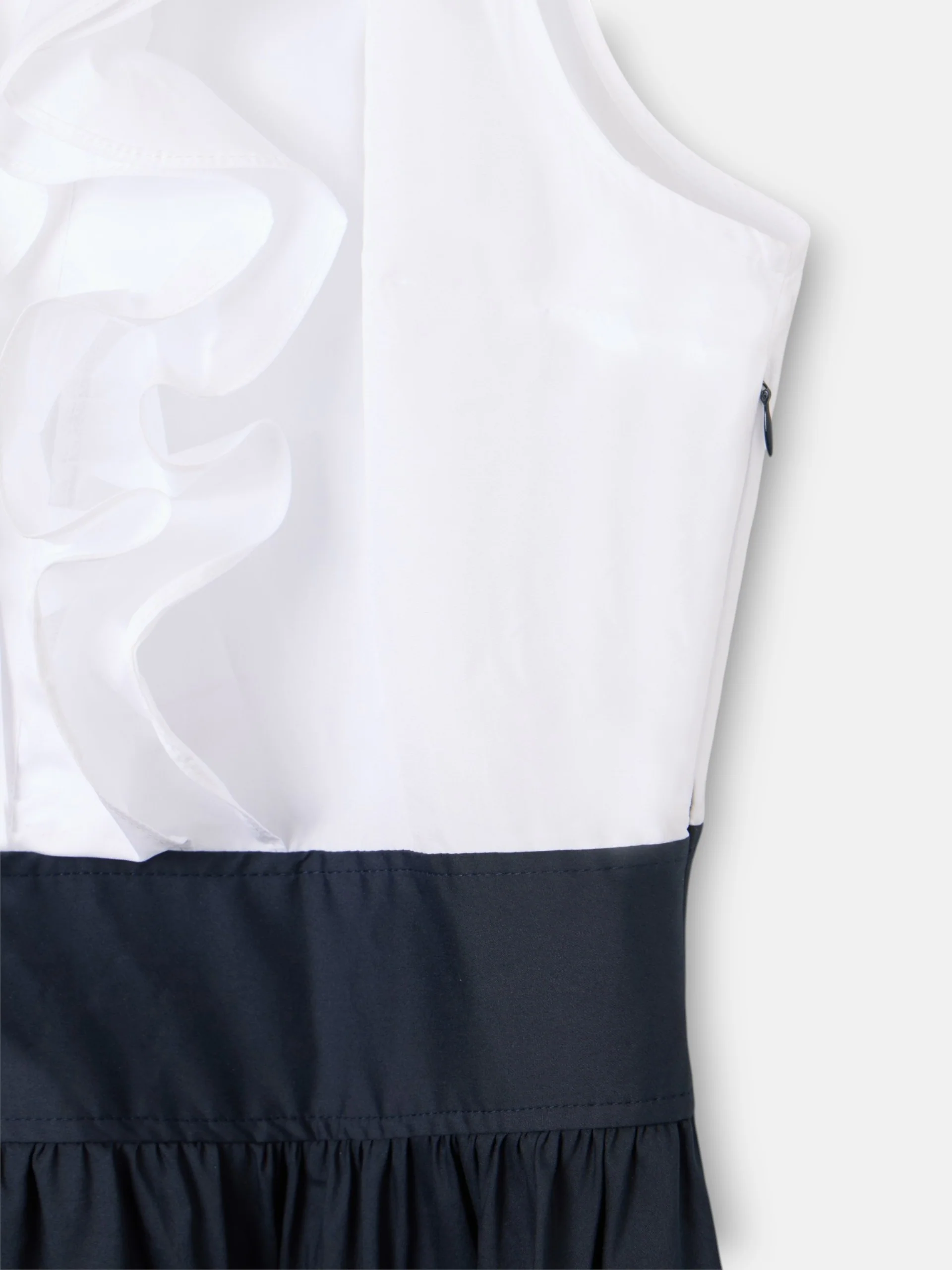 Vestido unique camisero azul marino y blanco - Image 2