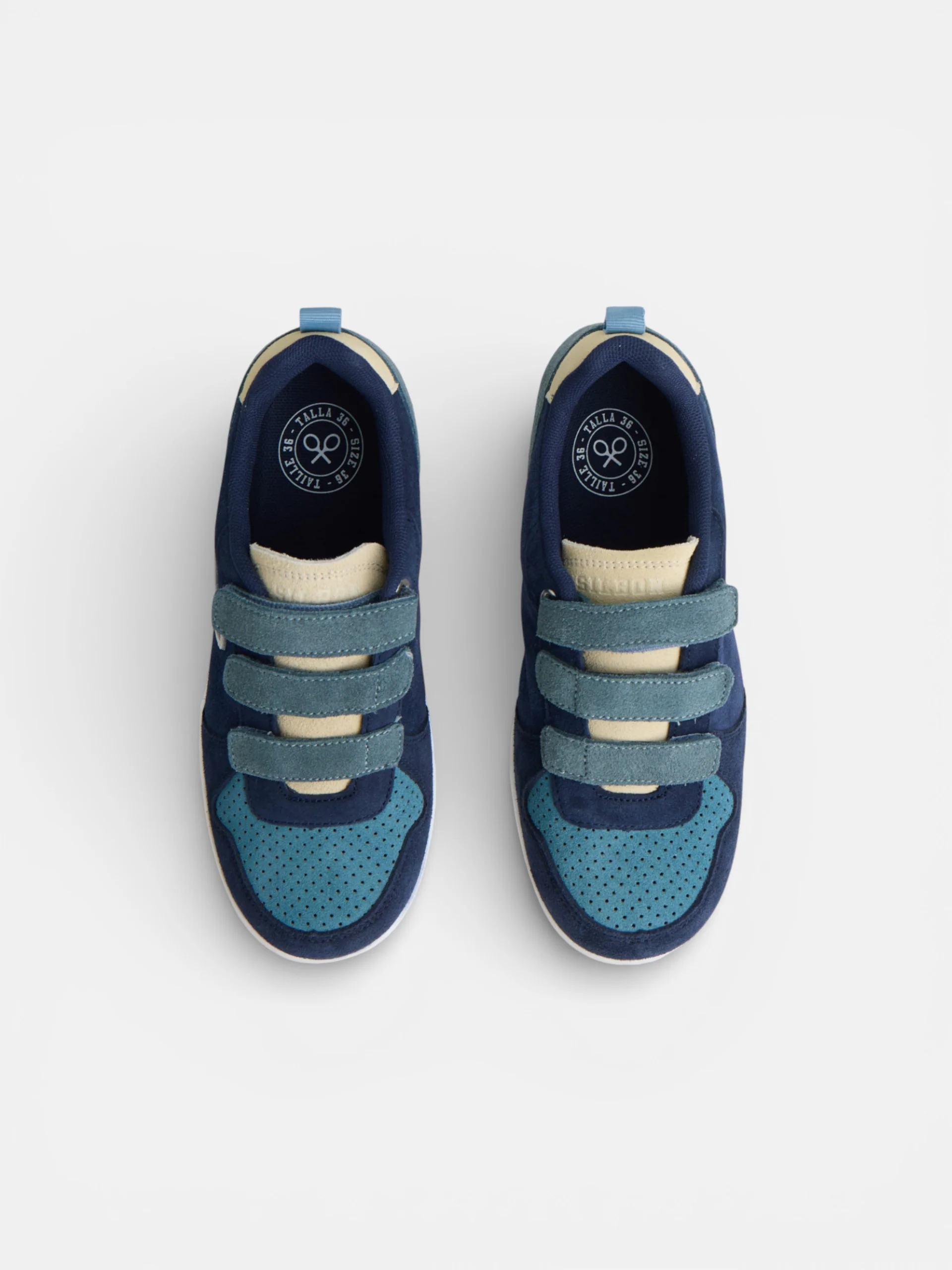 Zapatilla kids velcro multicolor azul marino - Image 3