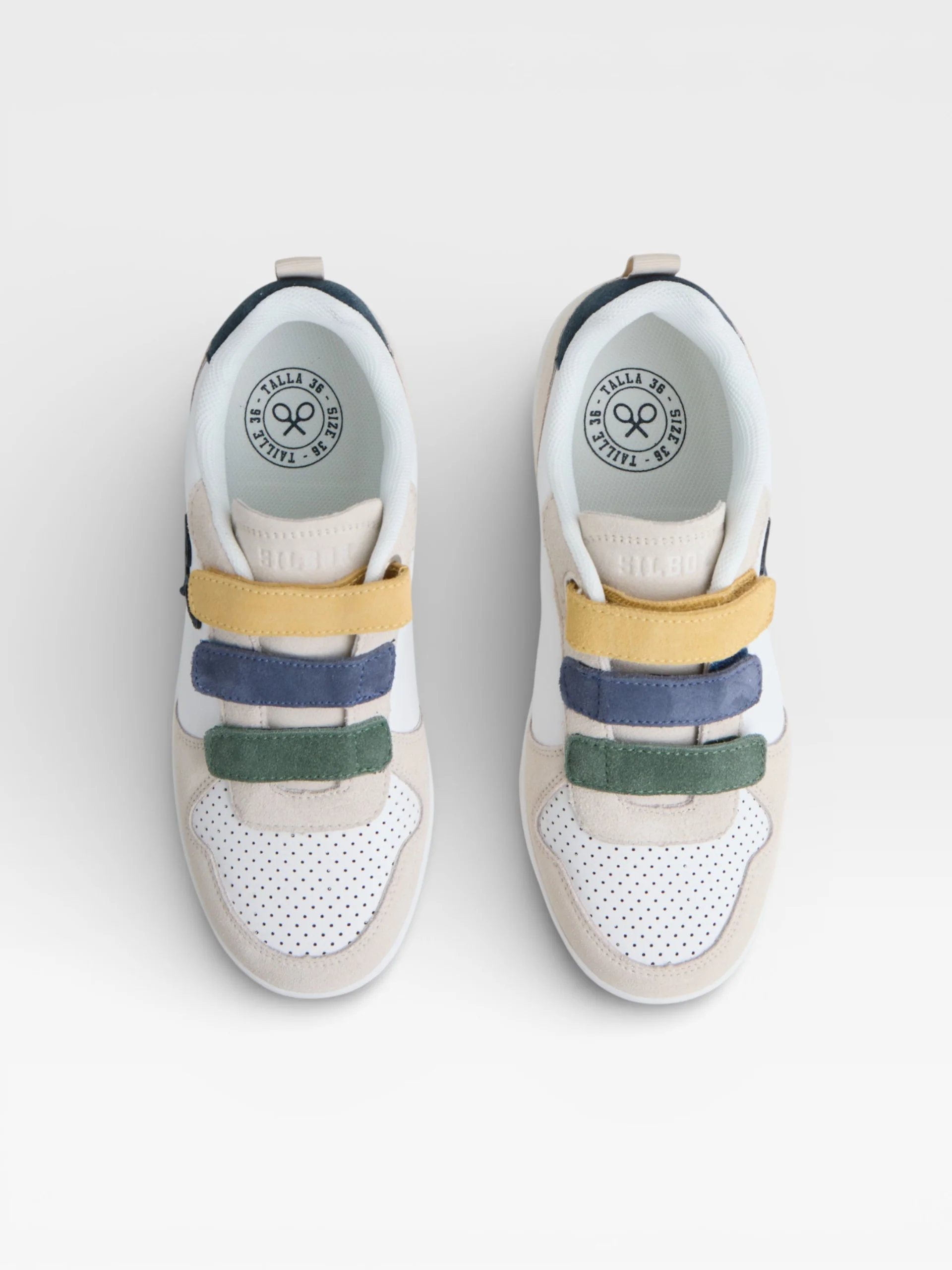 Zapatilla kids velcro multicolor crema - Image 3