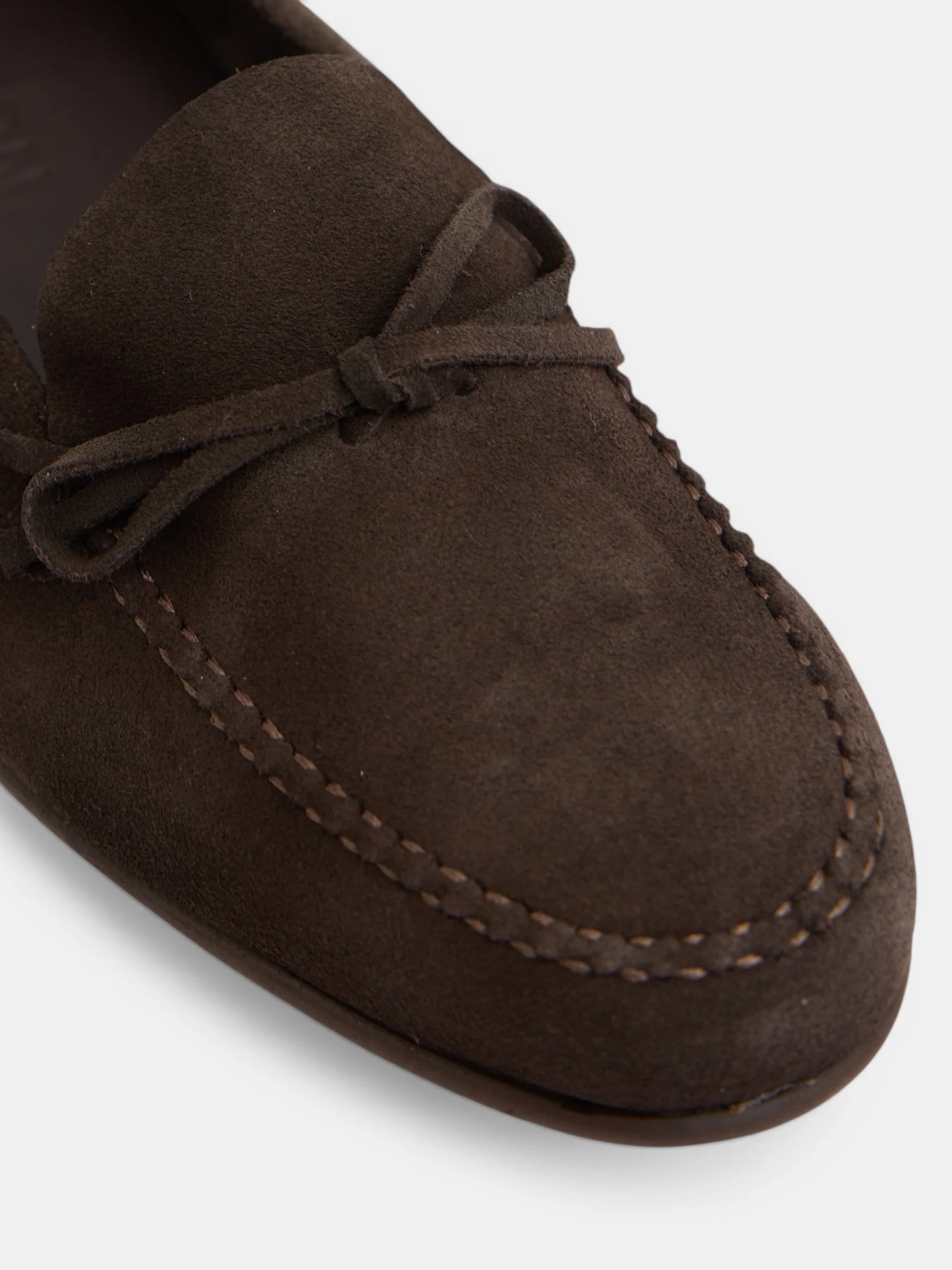 Zapato ante lazo marron oscuro - Image 2