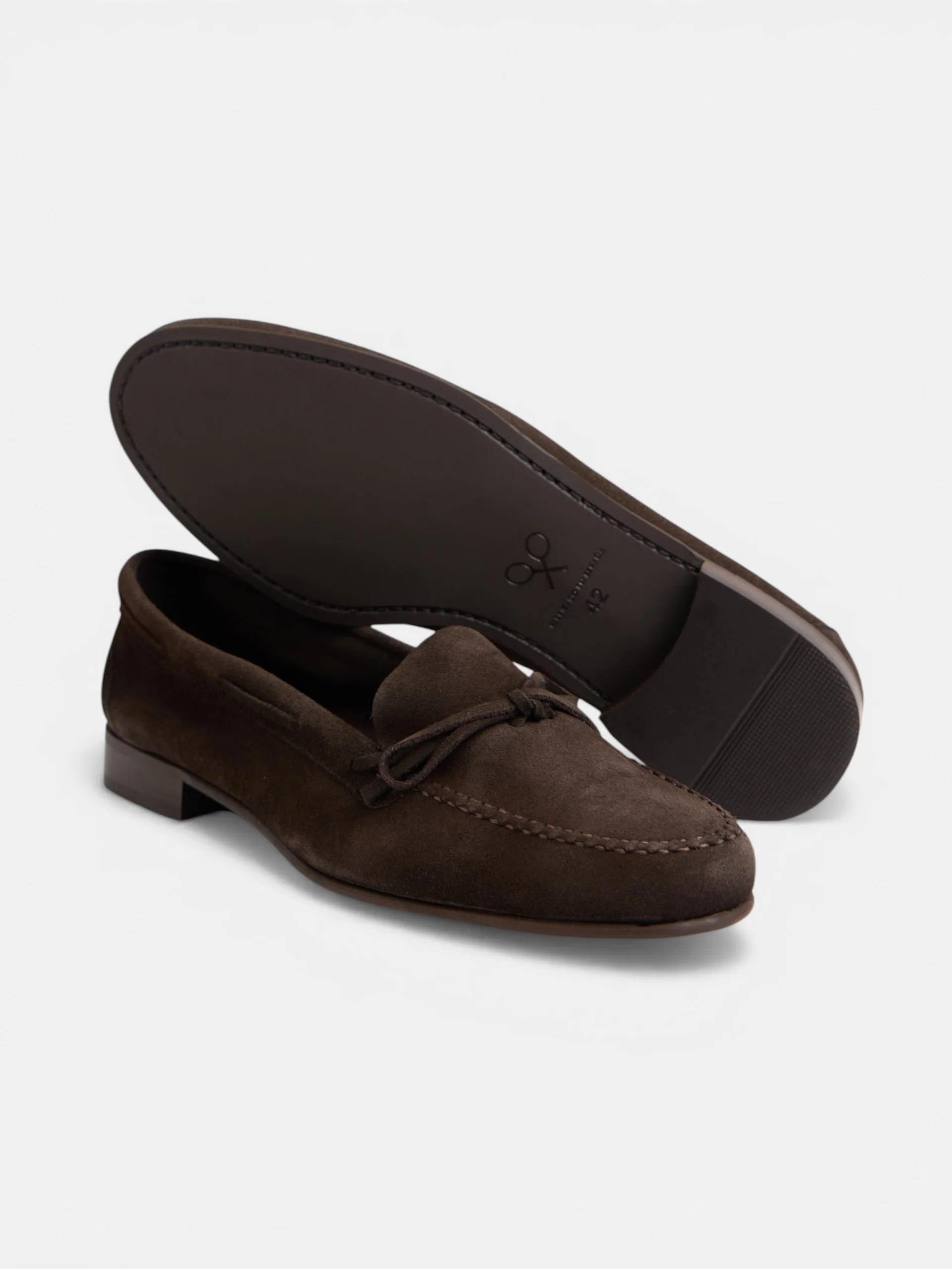 Zapato ante lazo marron oscuro - Image 6