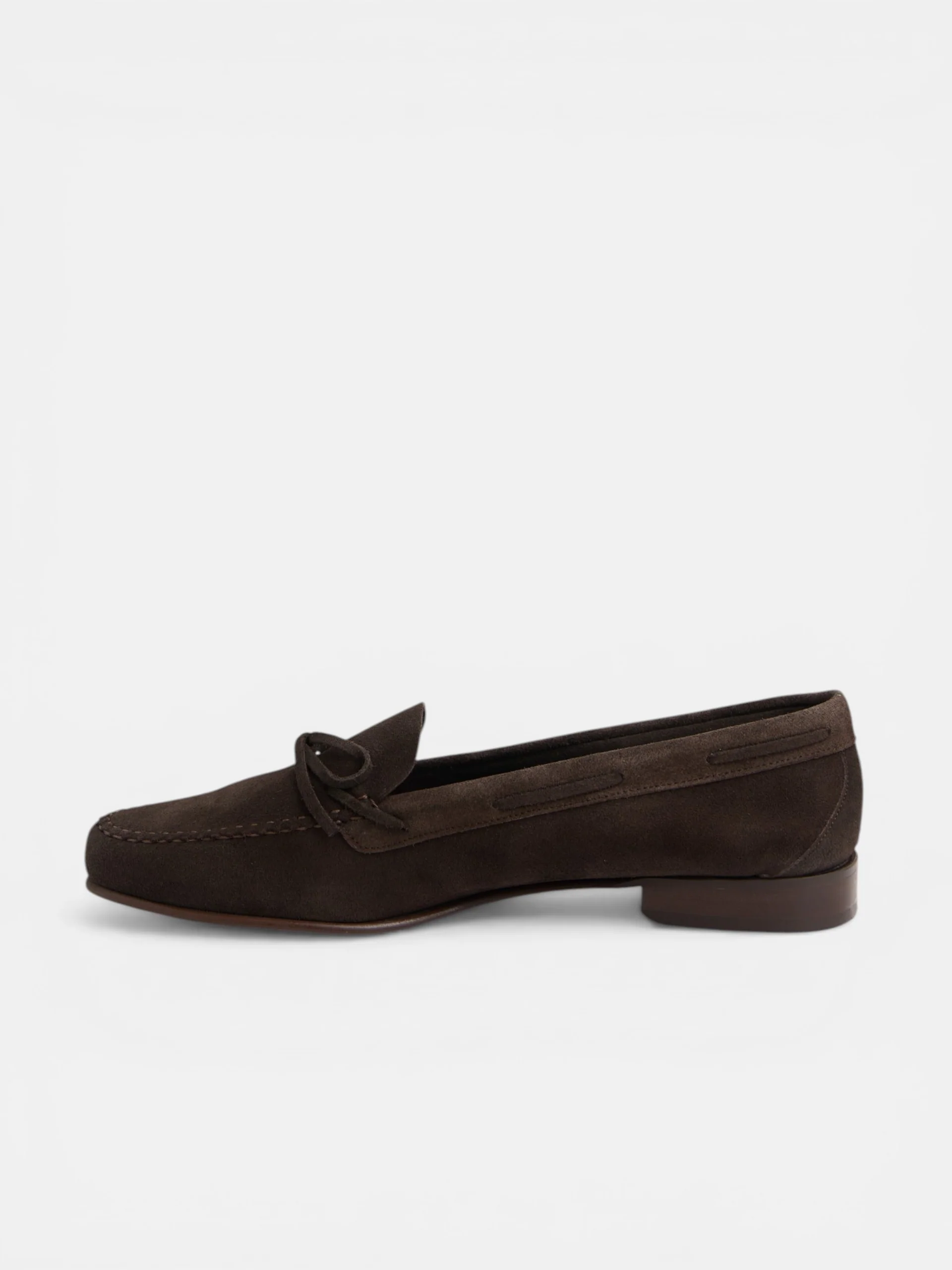 Zapato ante lazo marron oscuro - Image 7
