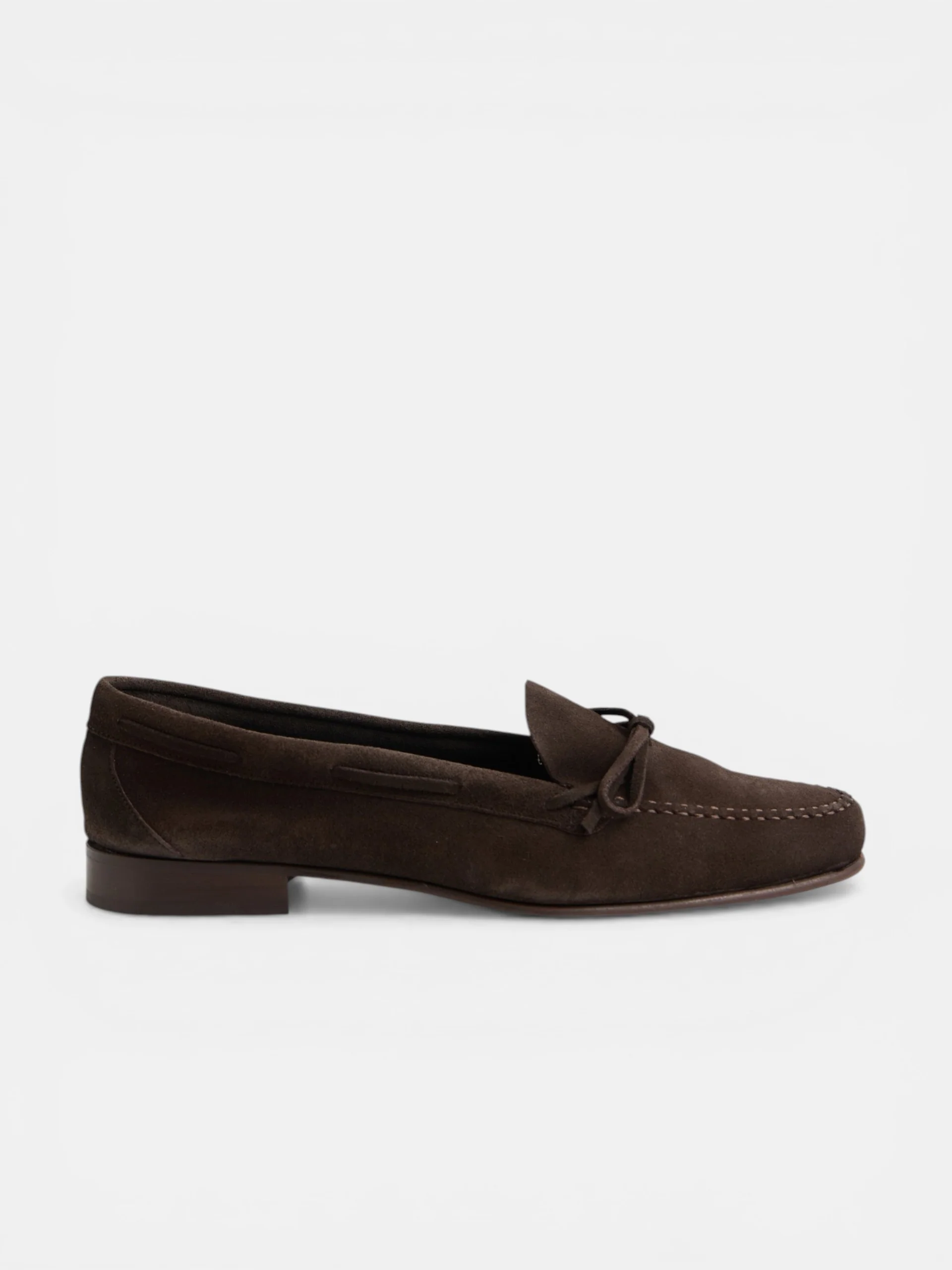 Zapato ante lazo marron oscuro - Image 8
