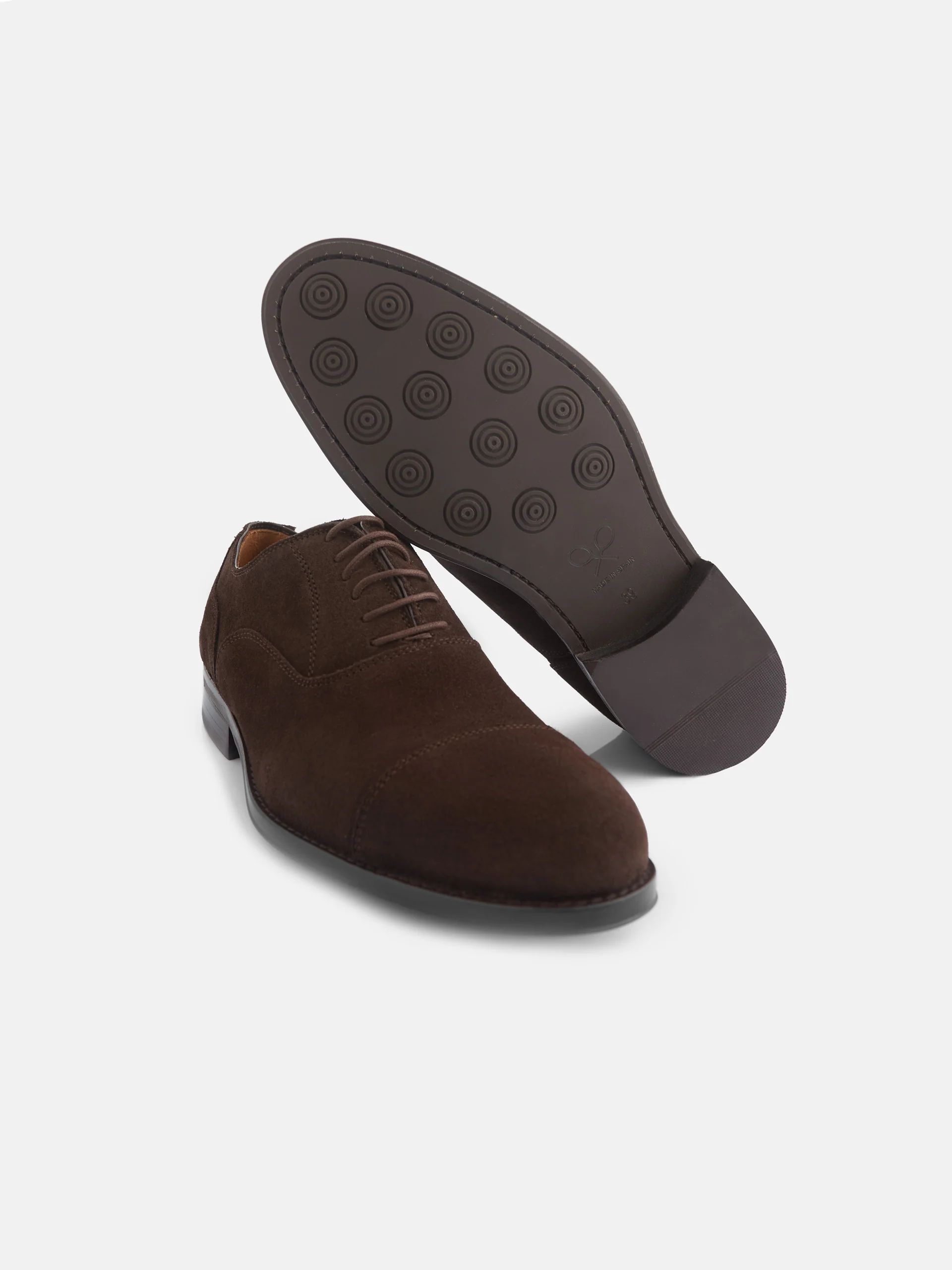 Zapato clasico ante cordones marron oscuro - Image 4