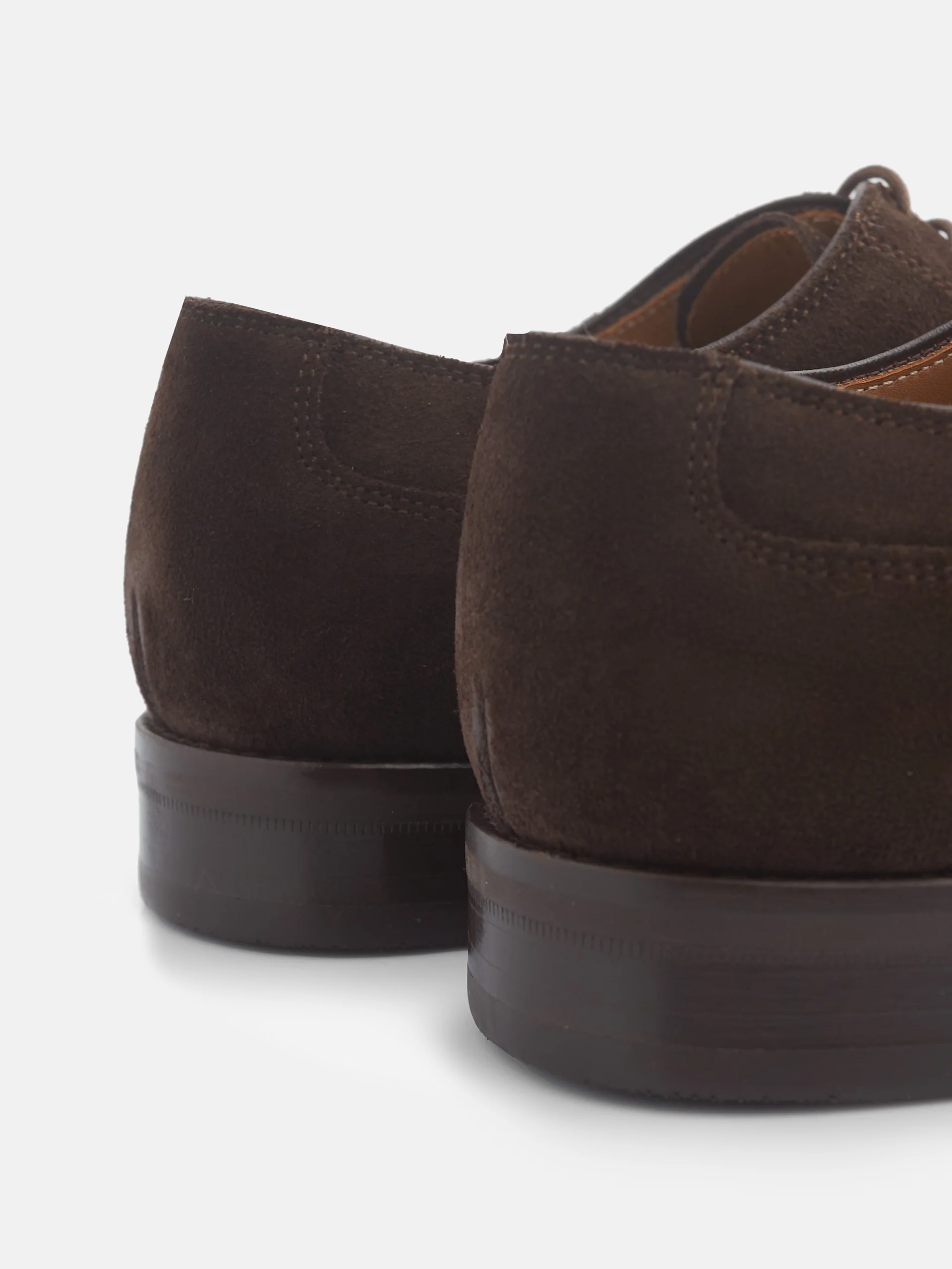 Zapato clasico ante cordones marron oscuro - Image 6