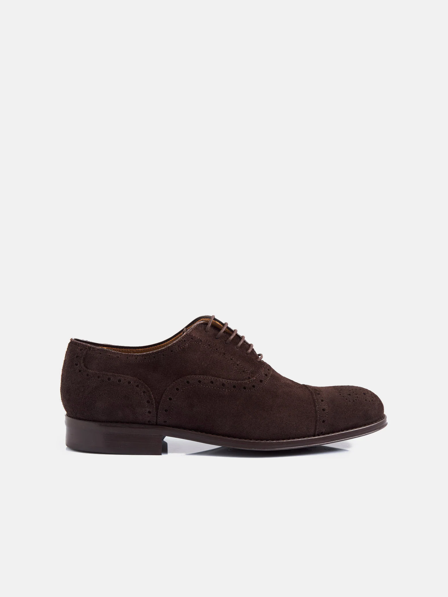 Zapato clasico ante perforado marron - Image 3