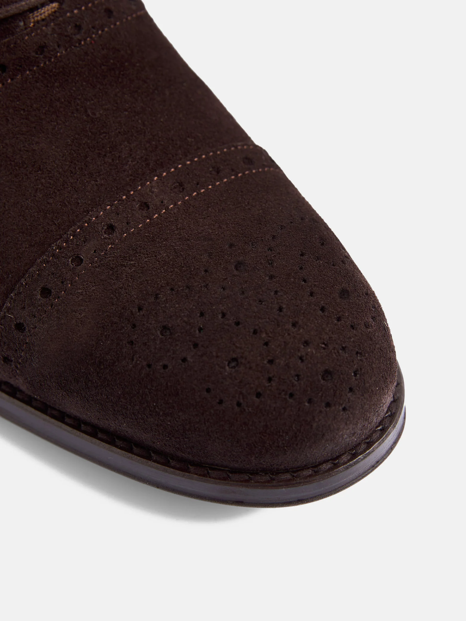 Zapato clasico ante perforado marron - Image 5